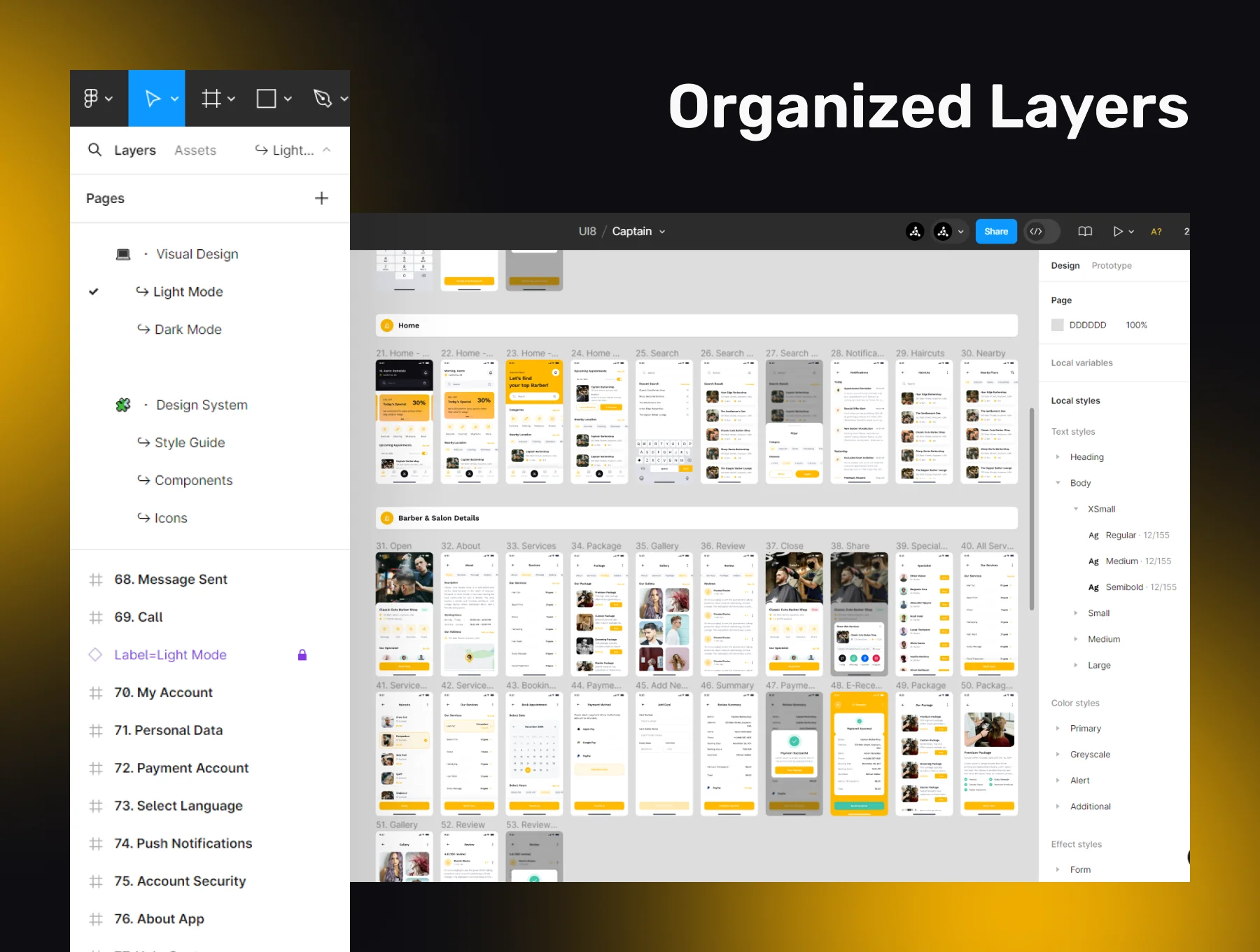 CAPTAIN - Barbershop Booking Mobile App UI Kit 4