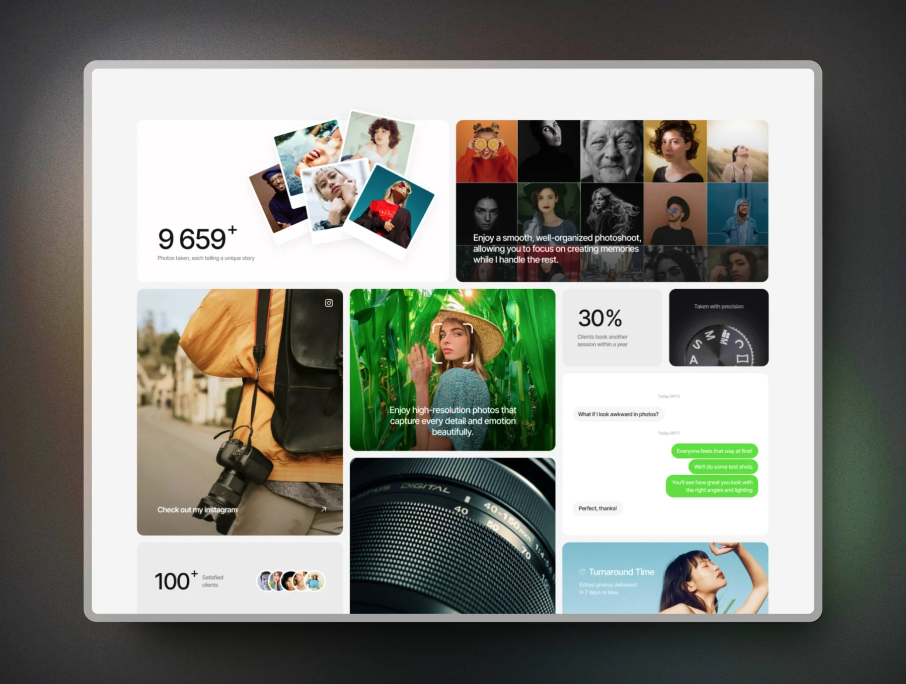 Captured — Photography Framer Template 2