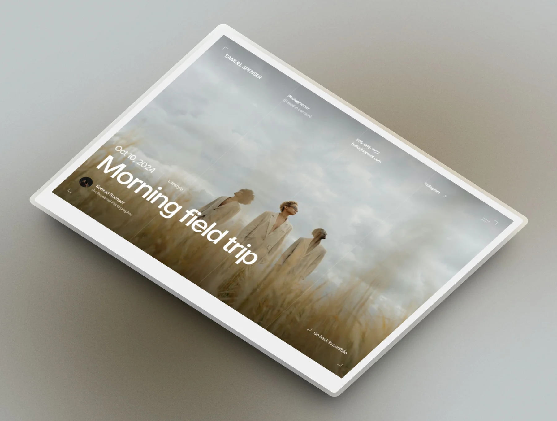 Captured — Photography Framer Template 4