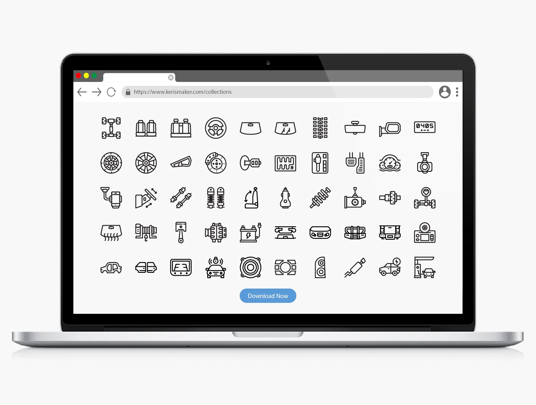 Car Auto Parts Icons 4