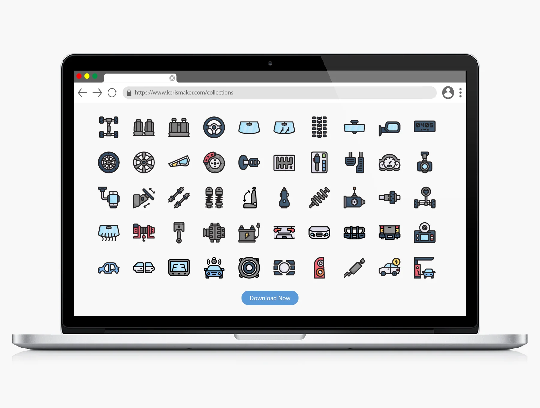 Car Auto Parts Icons 6
