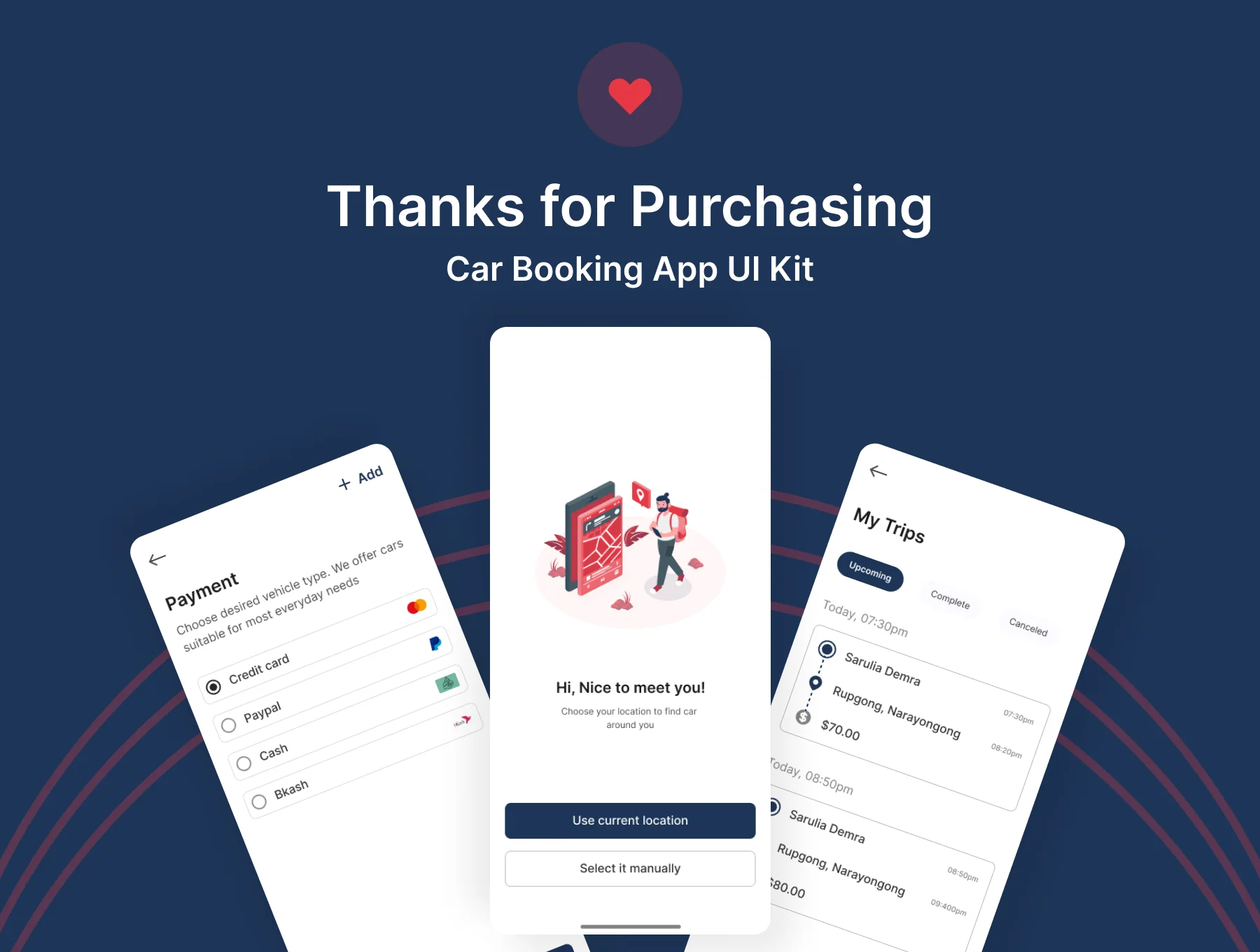 Car Booking App UI Kit 6