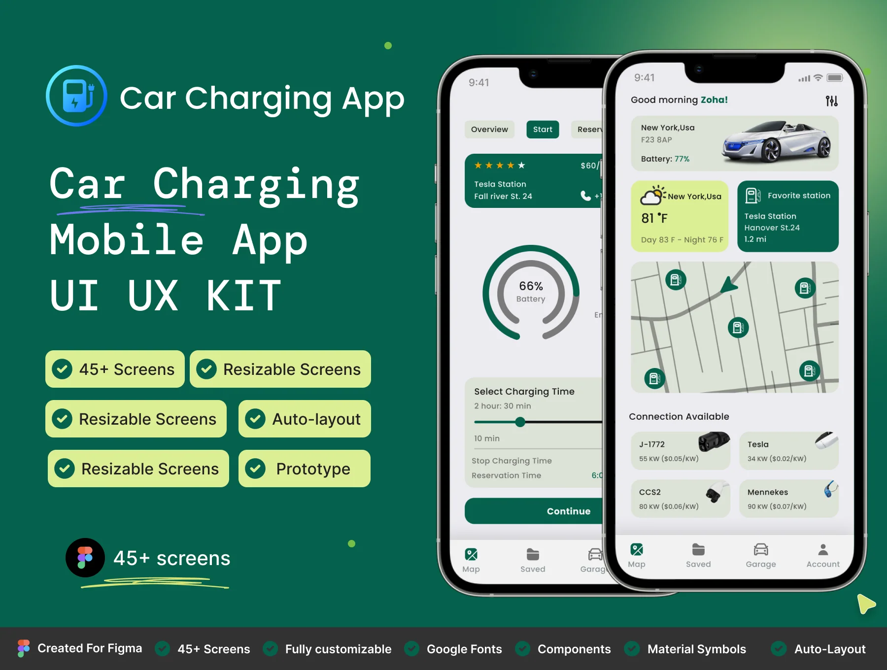 Car Charging App - EV Charging Apps UI KIT