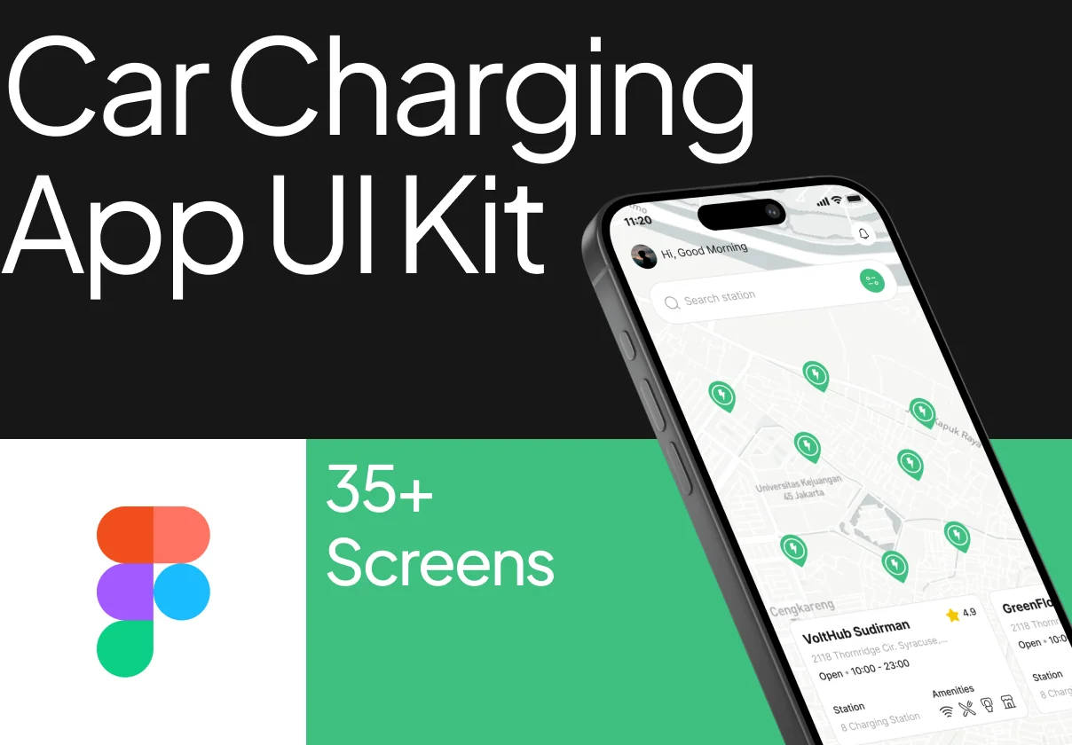Car Charging App UI Kit