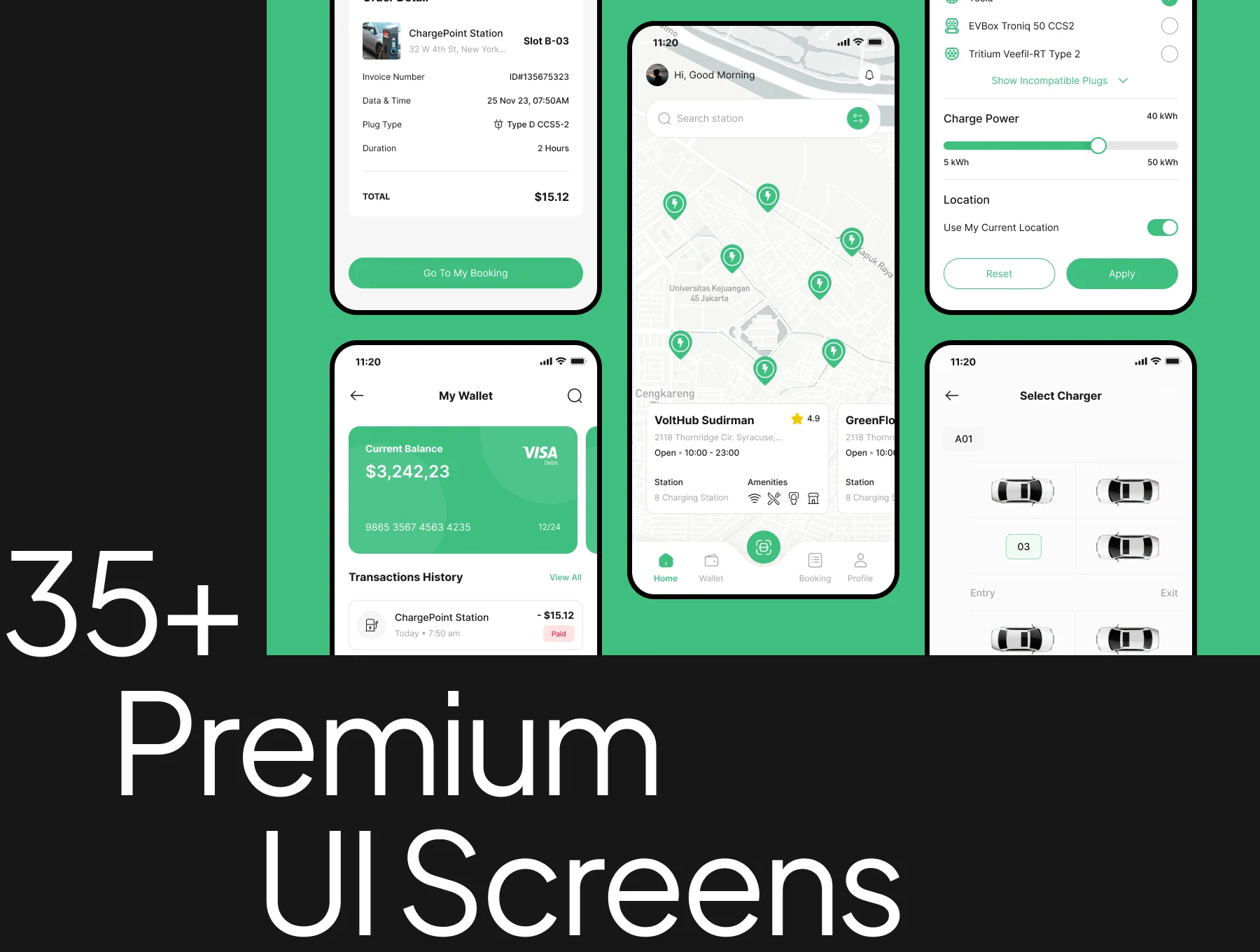 Car Charging App UI Kit 6