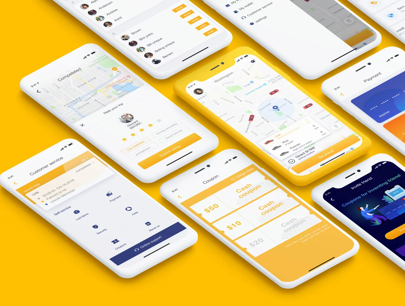 SERV Taxi UI Kit