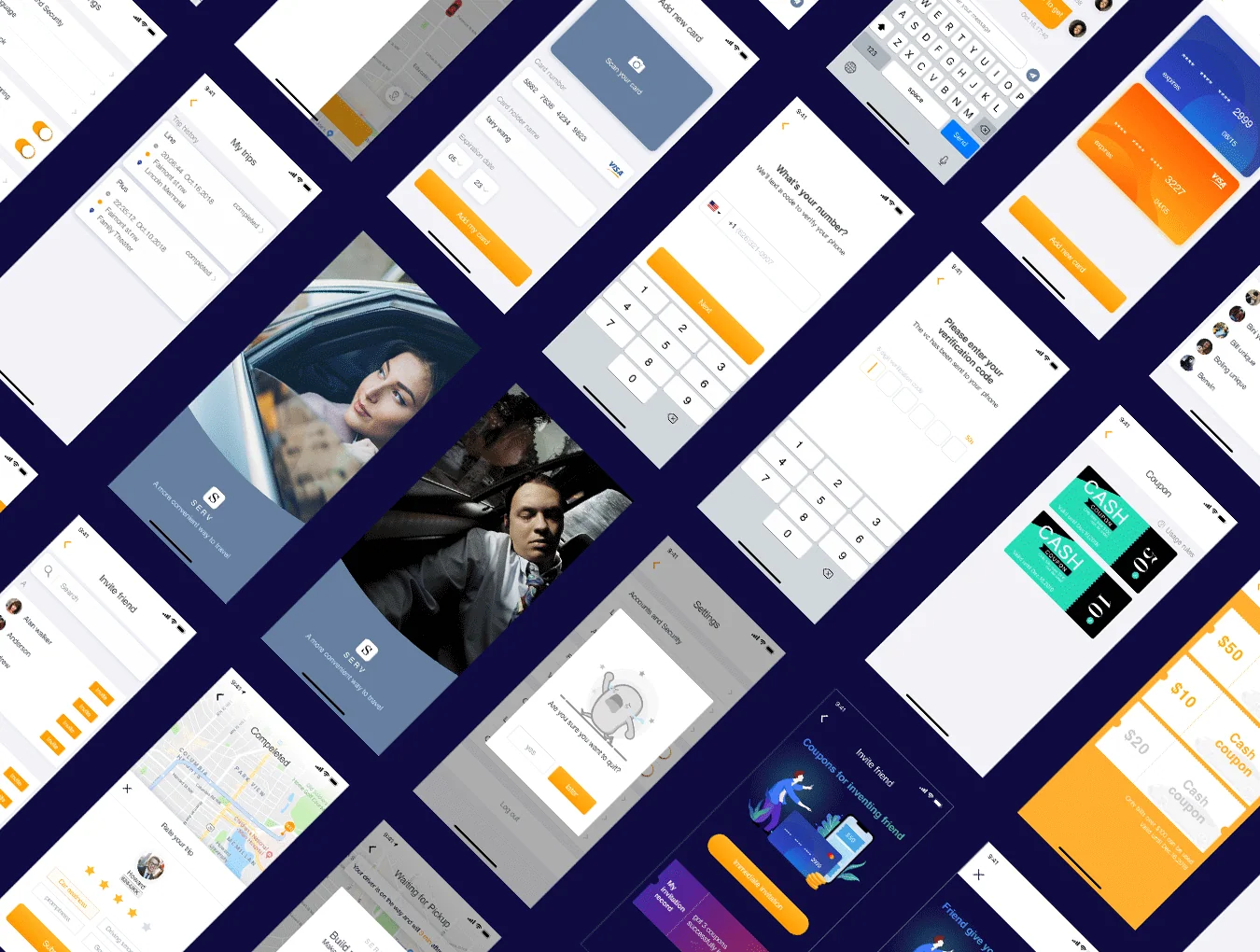 SERV Taxi UI Kit 3