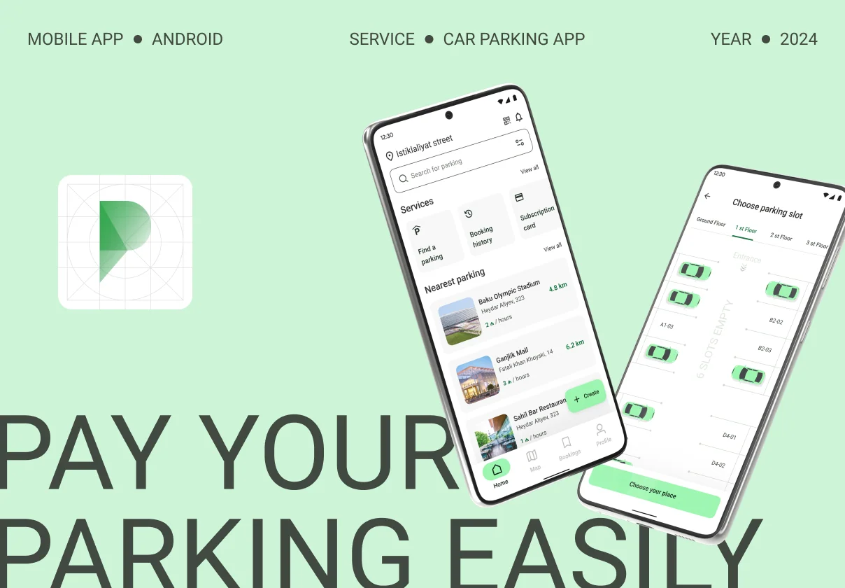 Car Parking | Mobile App | Android Design System