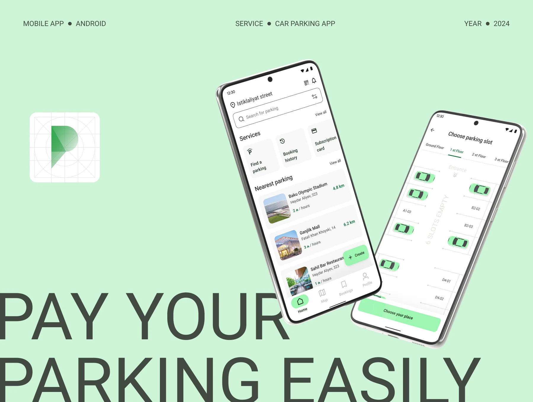 Car Parking | Mobile App | Android Design System