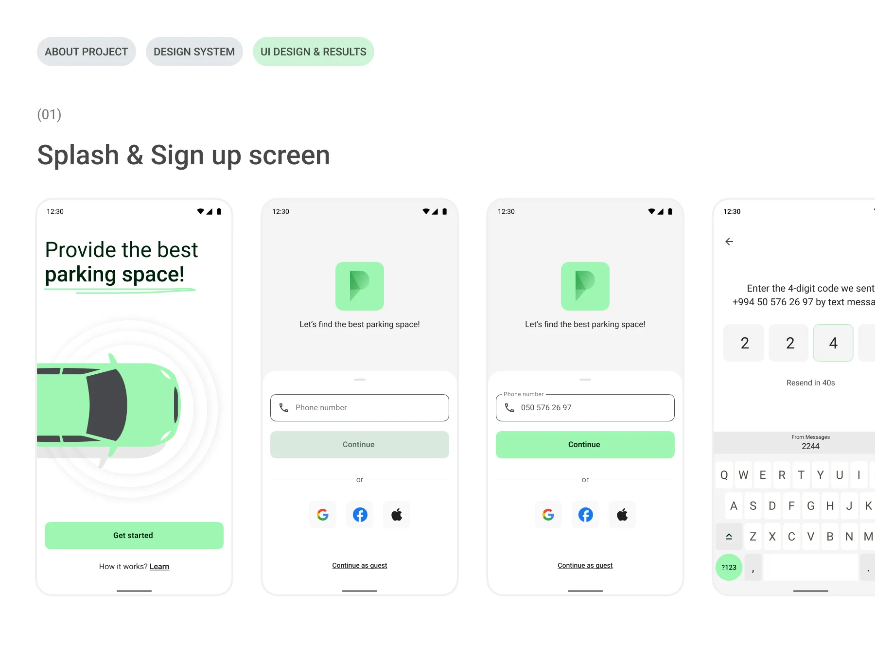 Car Parking | Mobile App | Android Design System 6