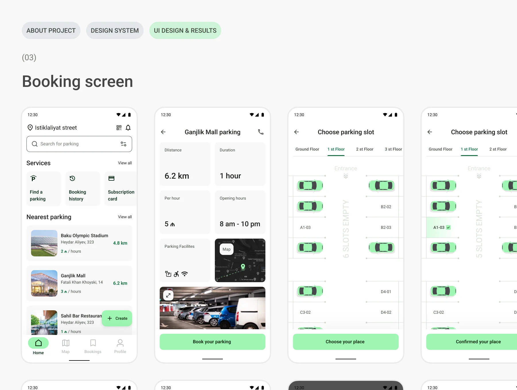 Car Parking | Mobile App | Android Design System 8