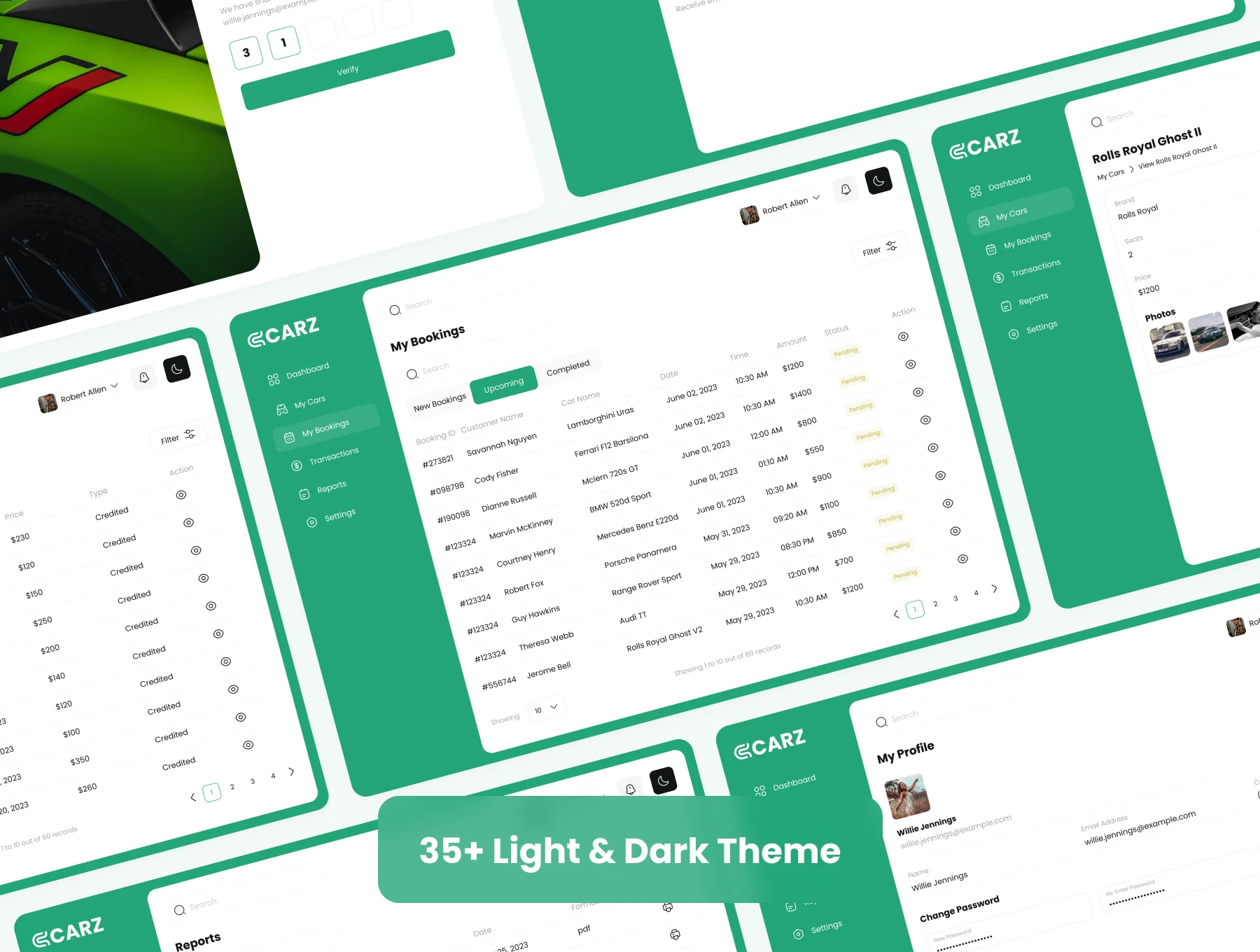 Car Rental Admin UI Kit 6