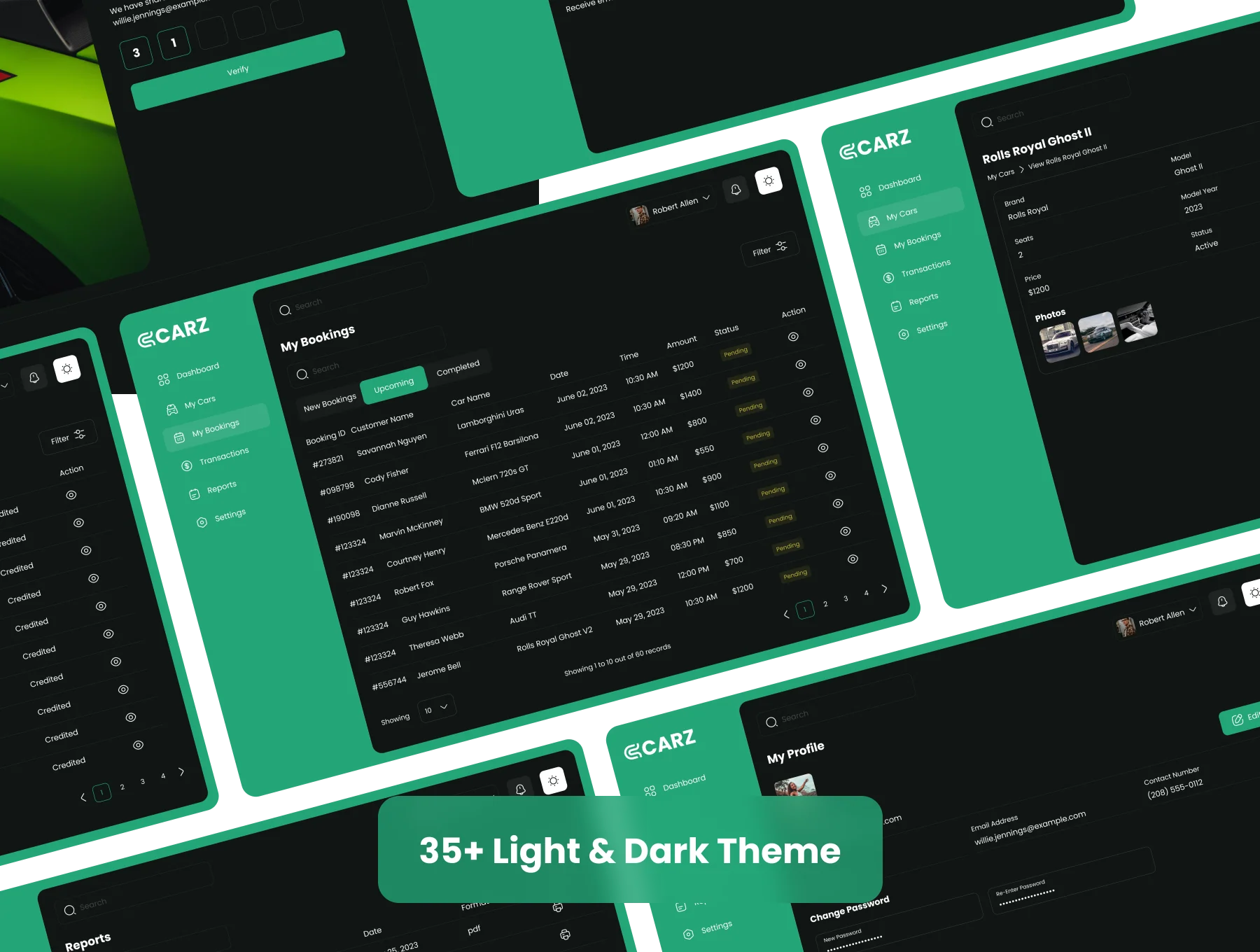 Car Rental Admin UI Kit 8