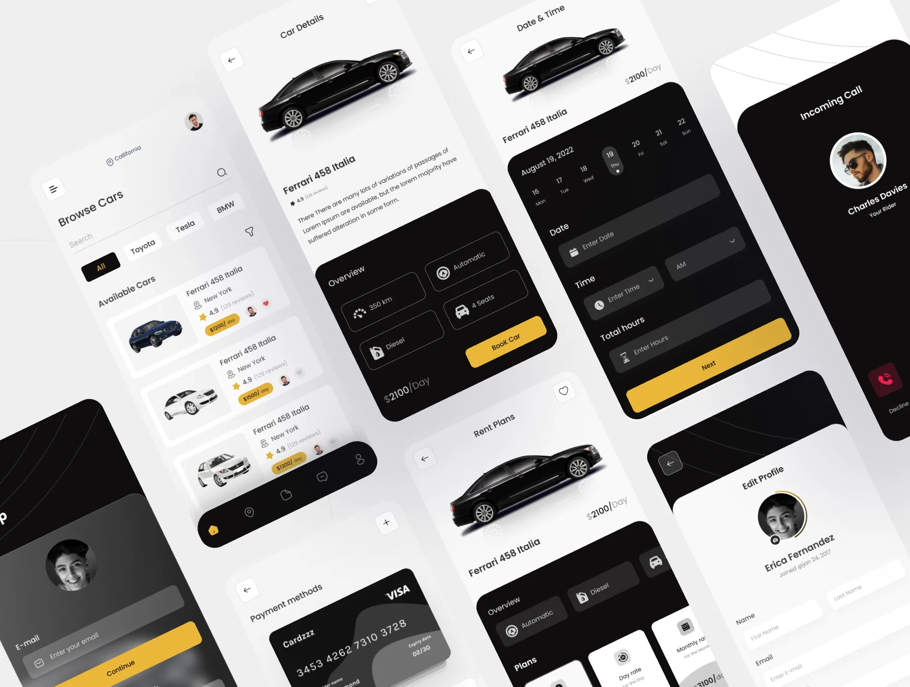 Car Rental App UI Kit 2