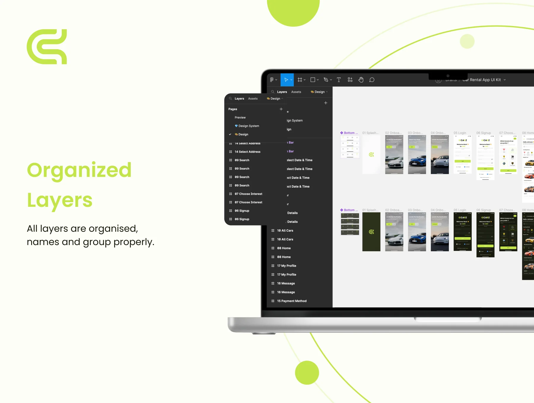 Car Rental App UI Kit 3
