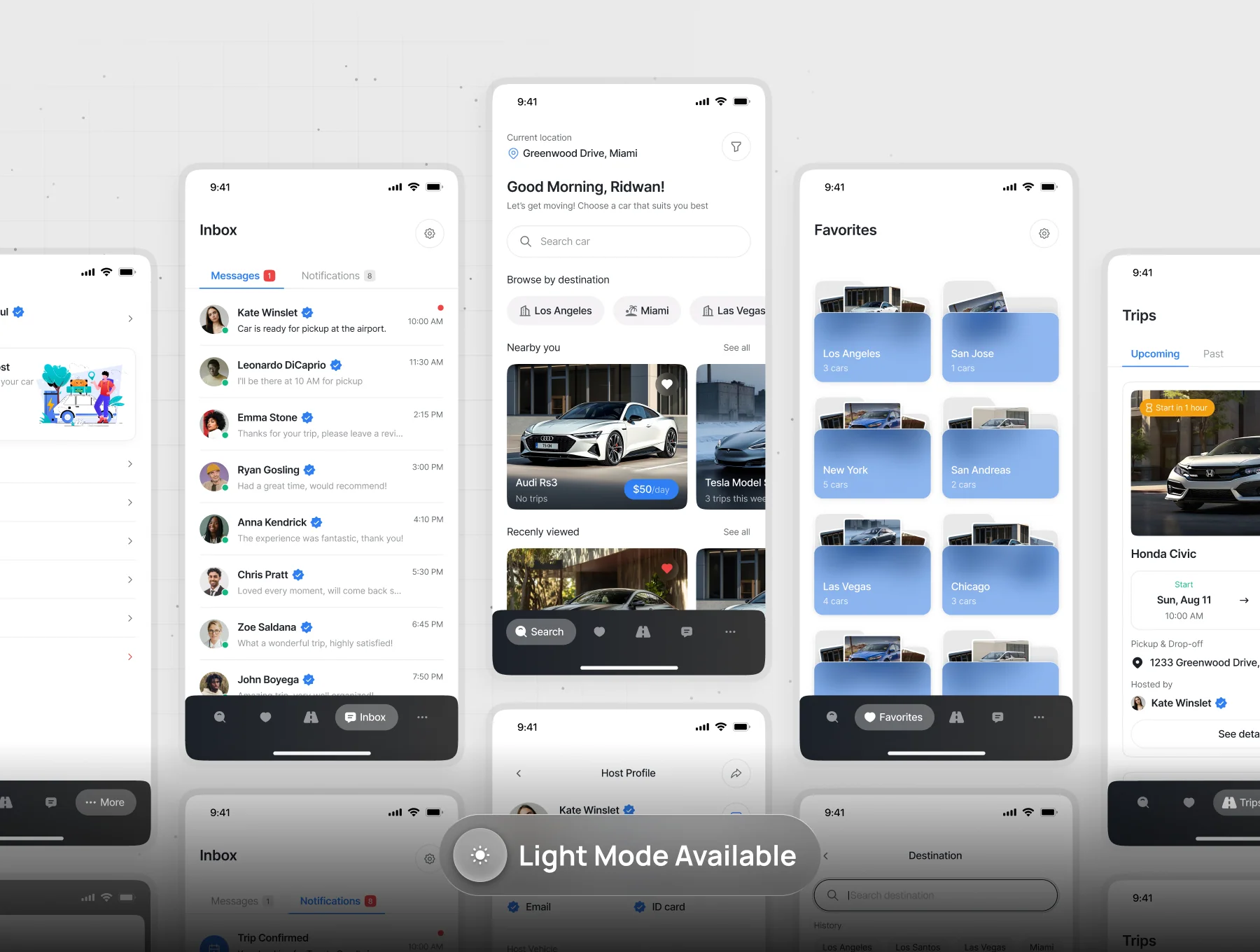 Car Rental Mobile App UI Kit - Ridezy 6