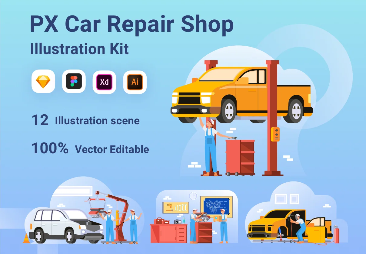 Car Repair Shop PX
