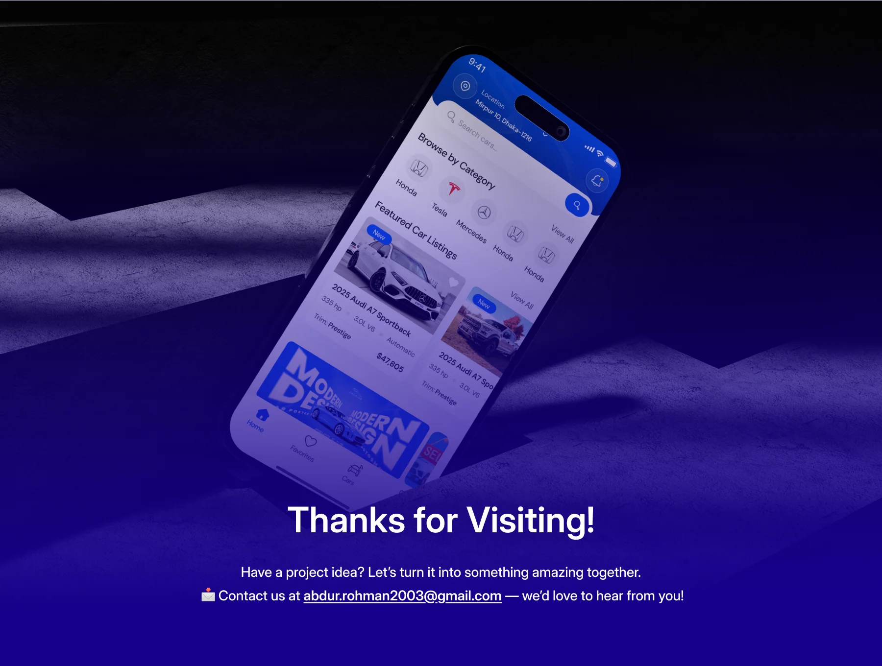 CarBar – Car Listing Mobile App UI Kit 8
