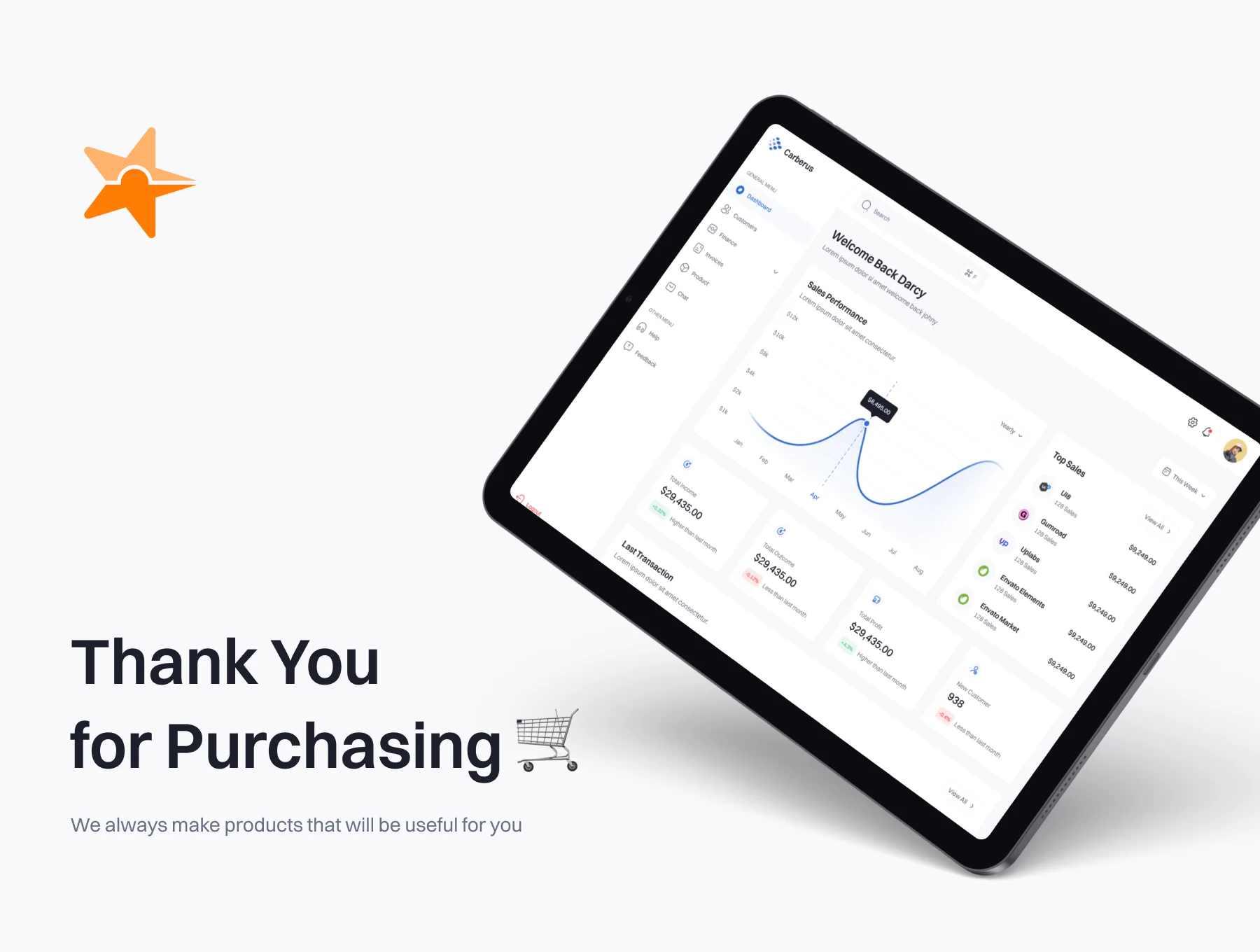 Carberus SaaS CRM – Dashboard UI Kit 6