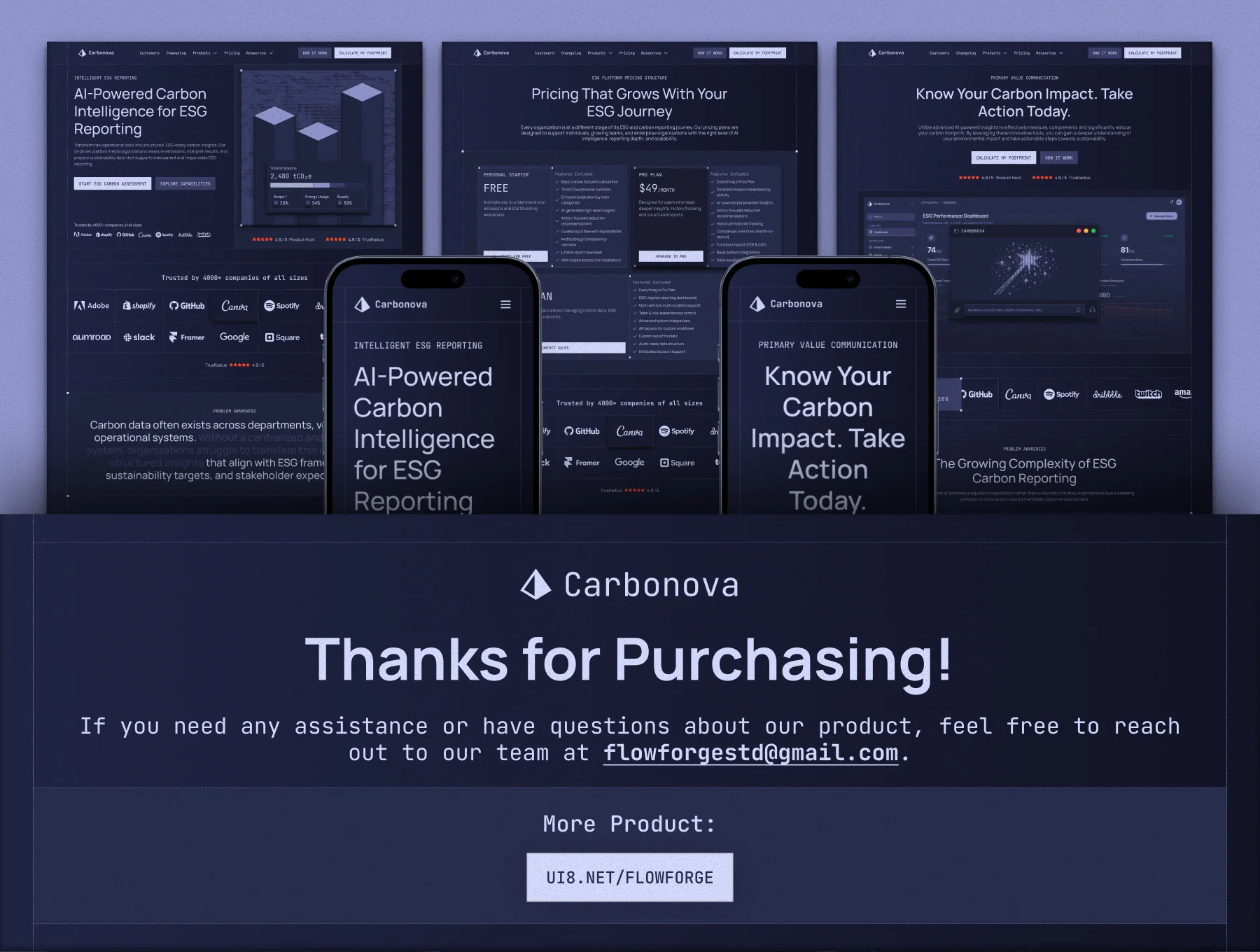 Carbonova - AI for ESG Reporting Website UI Kit 8