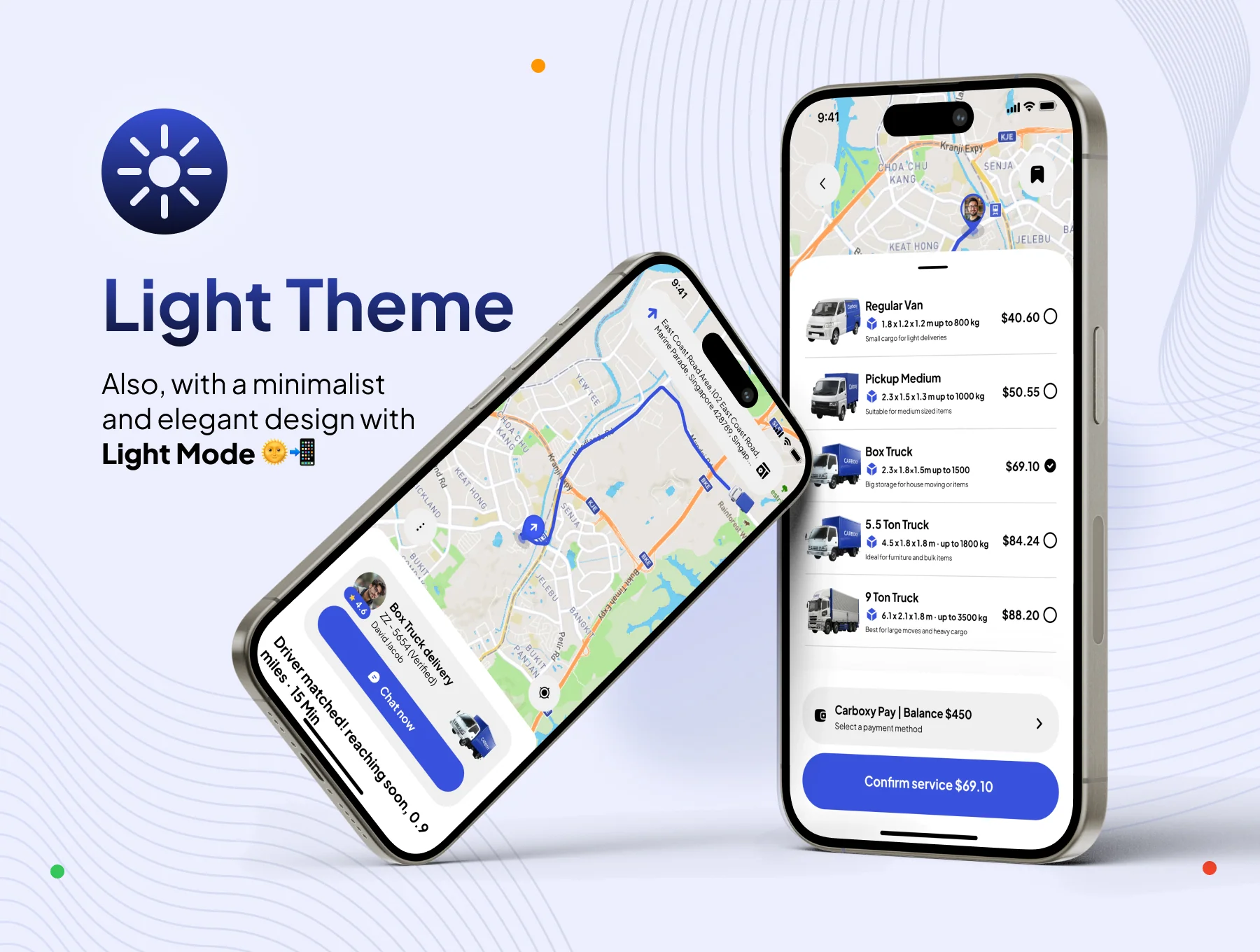 Carboxy - Cargo Transport Service App UI Kit 5