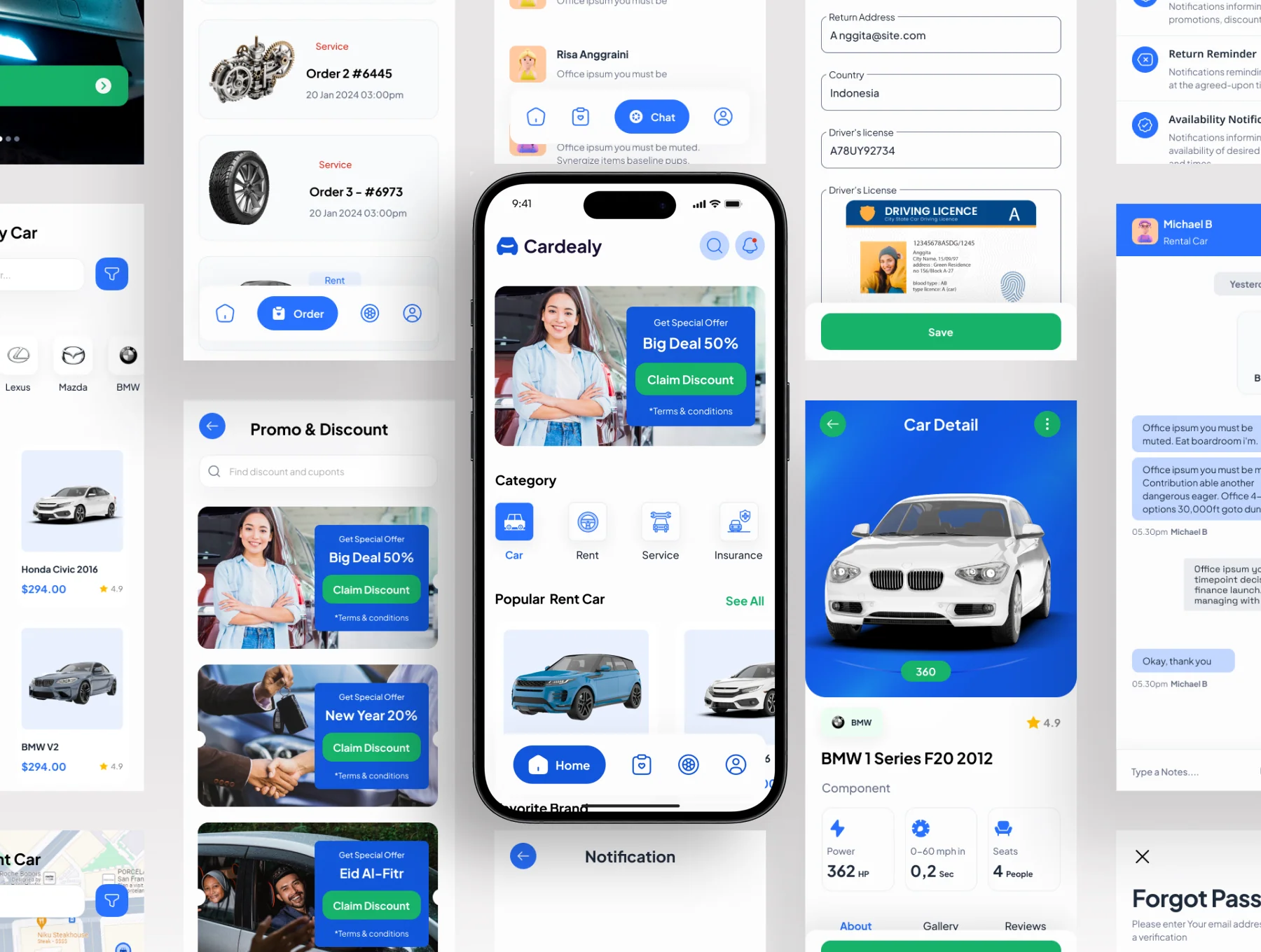 Cardealy - Rental car App Mobile UI KIT 4