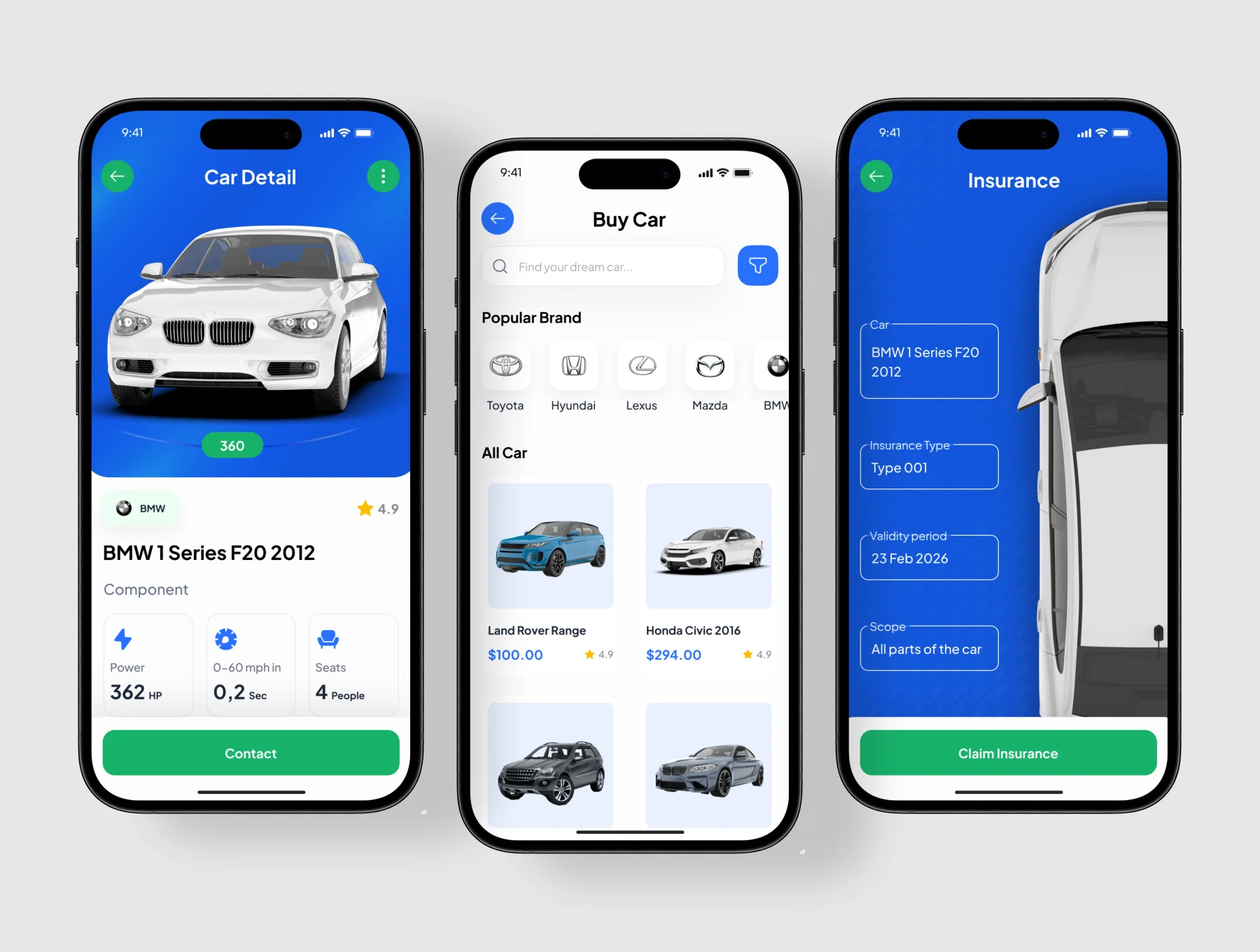 Cardealy - Rental car App Mobile UI KIT 5