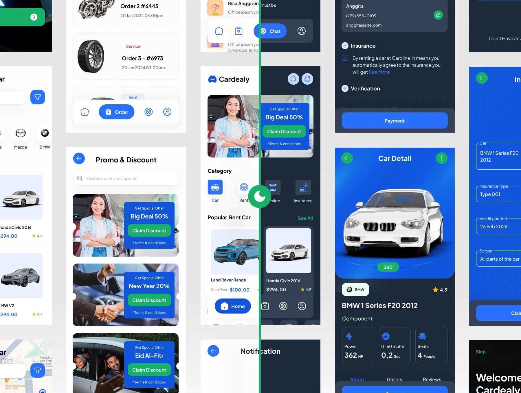 Cardealy - Rental car App Mobile UI KIT 7