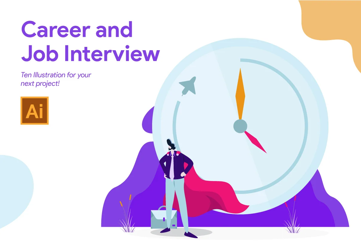 Career and Job Interview Illustration