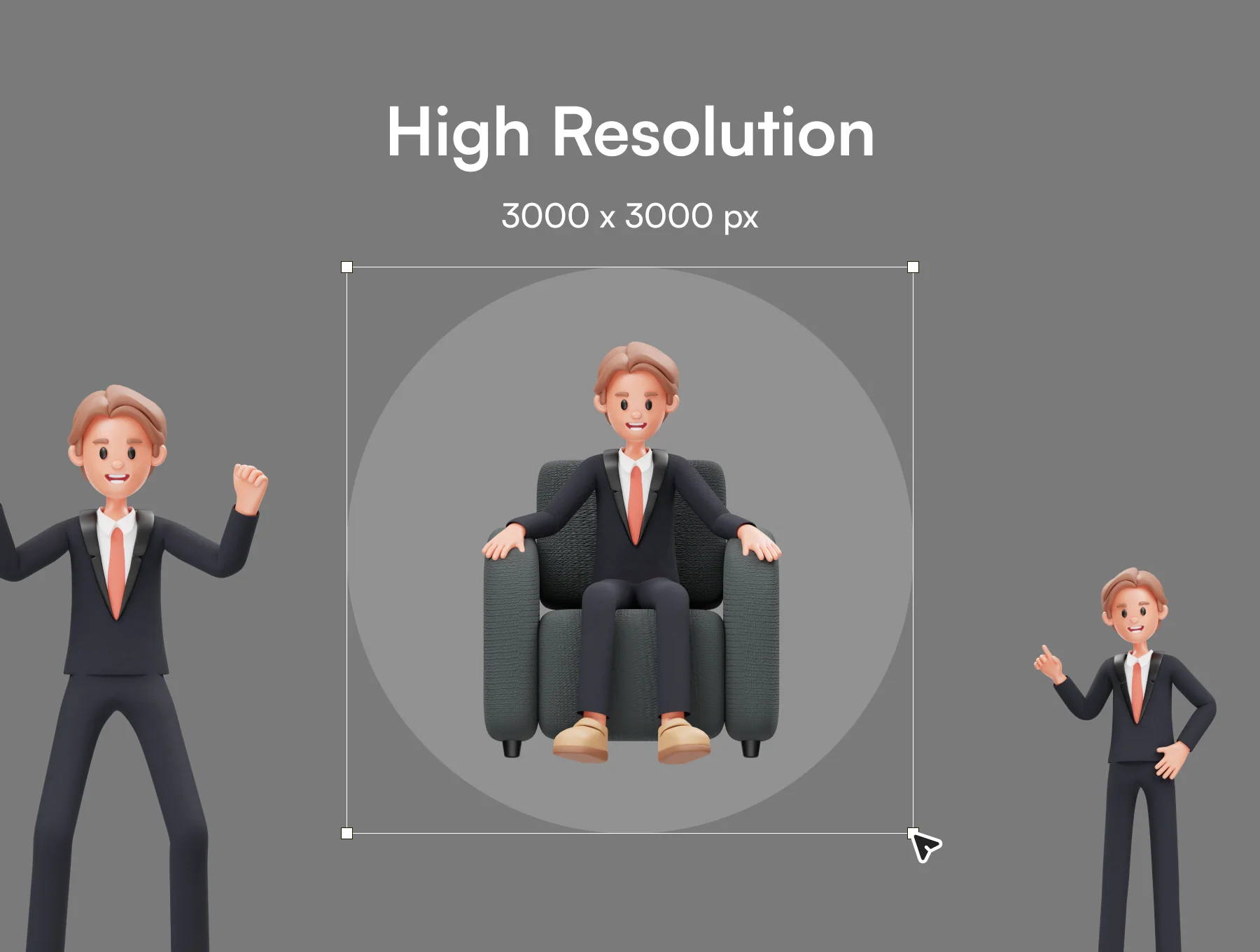 Career Man 3D Character 3