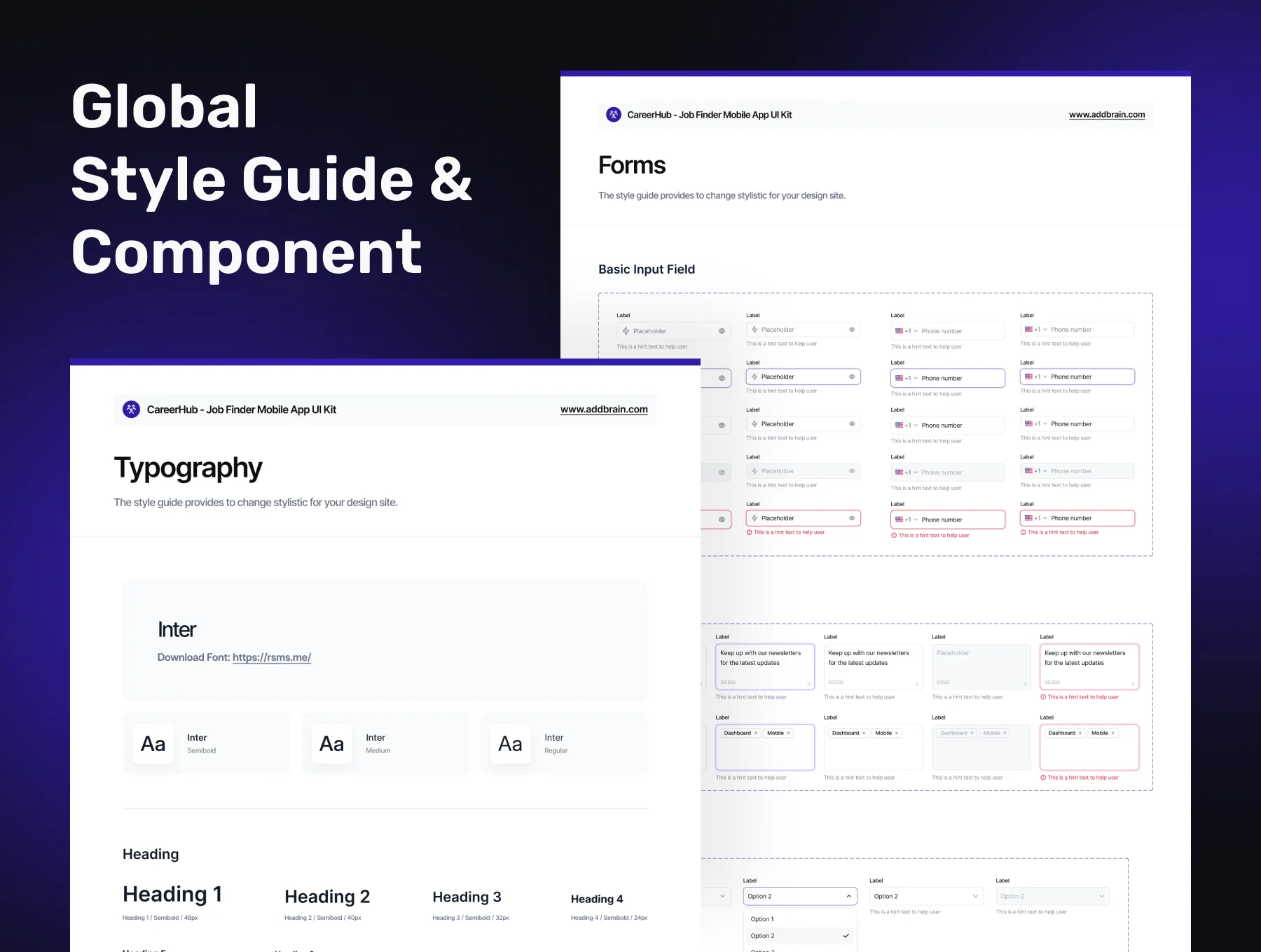 CareerHub - Job Finder Premium Mobile App UI Kit 3