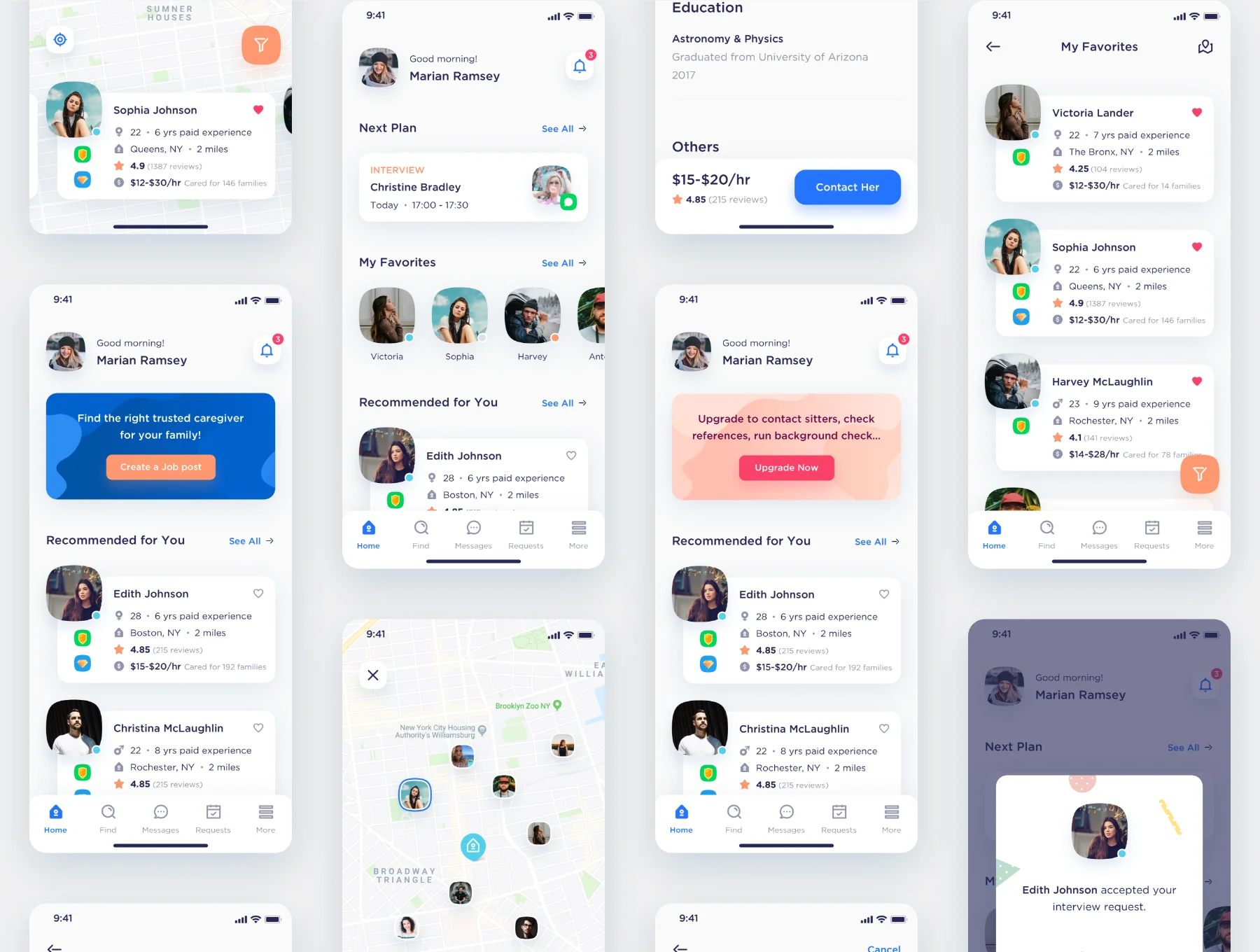 Caren - For Family iOS UI Kit 6