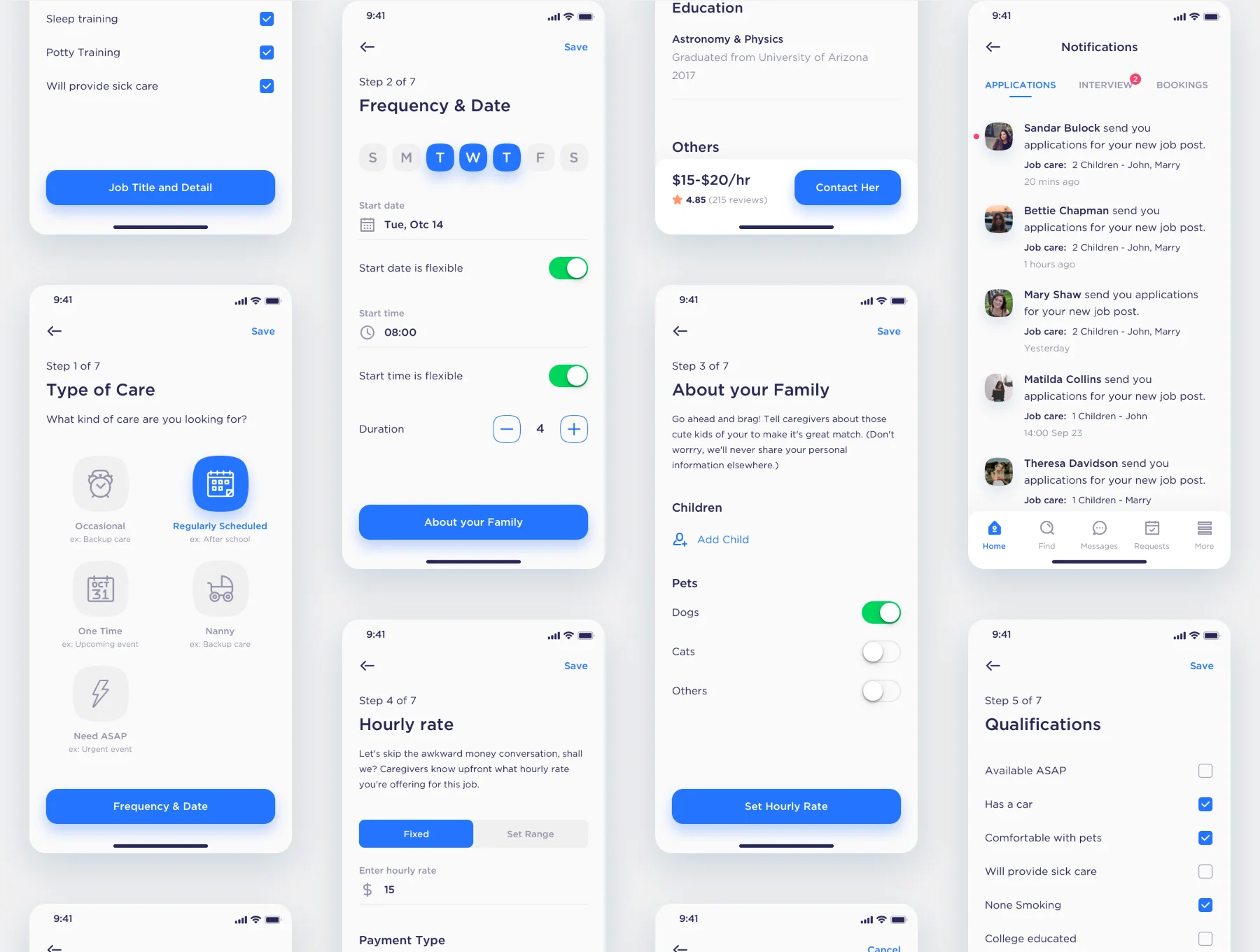 Caren - For Family iOS UI Kit 7