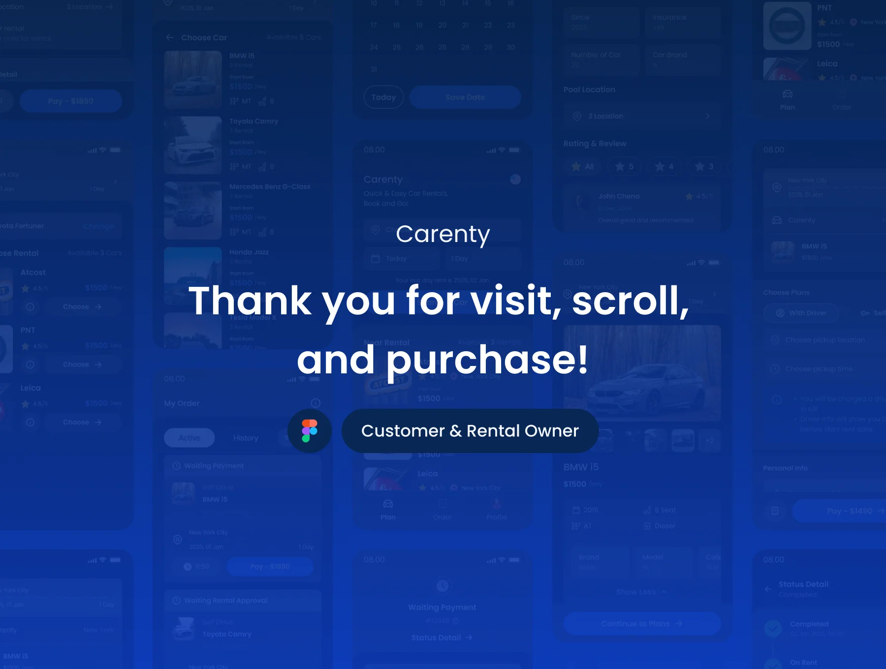 Carenty - Car Rental App UI Kit 8