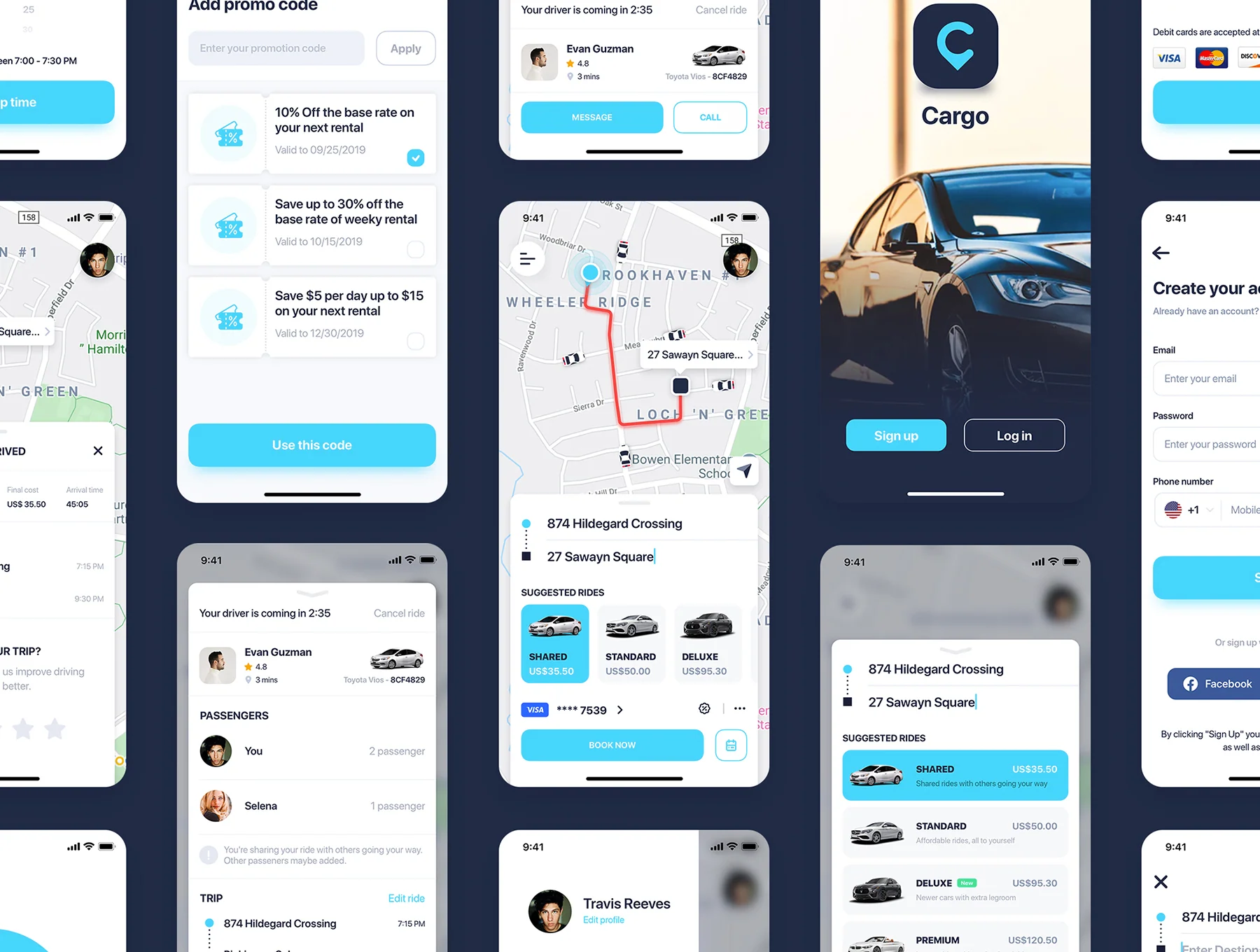 Cargo - Car Booking & Sharing App 9