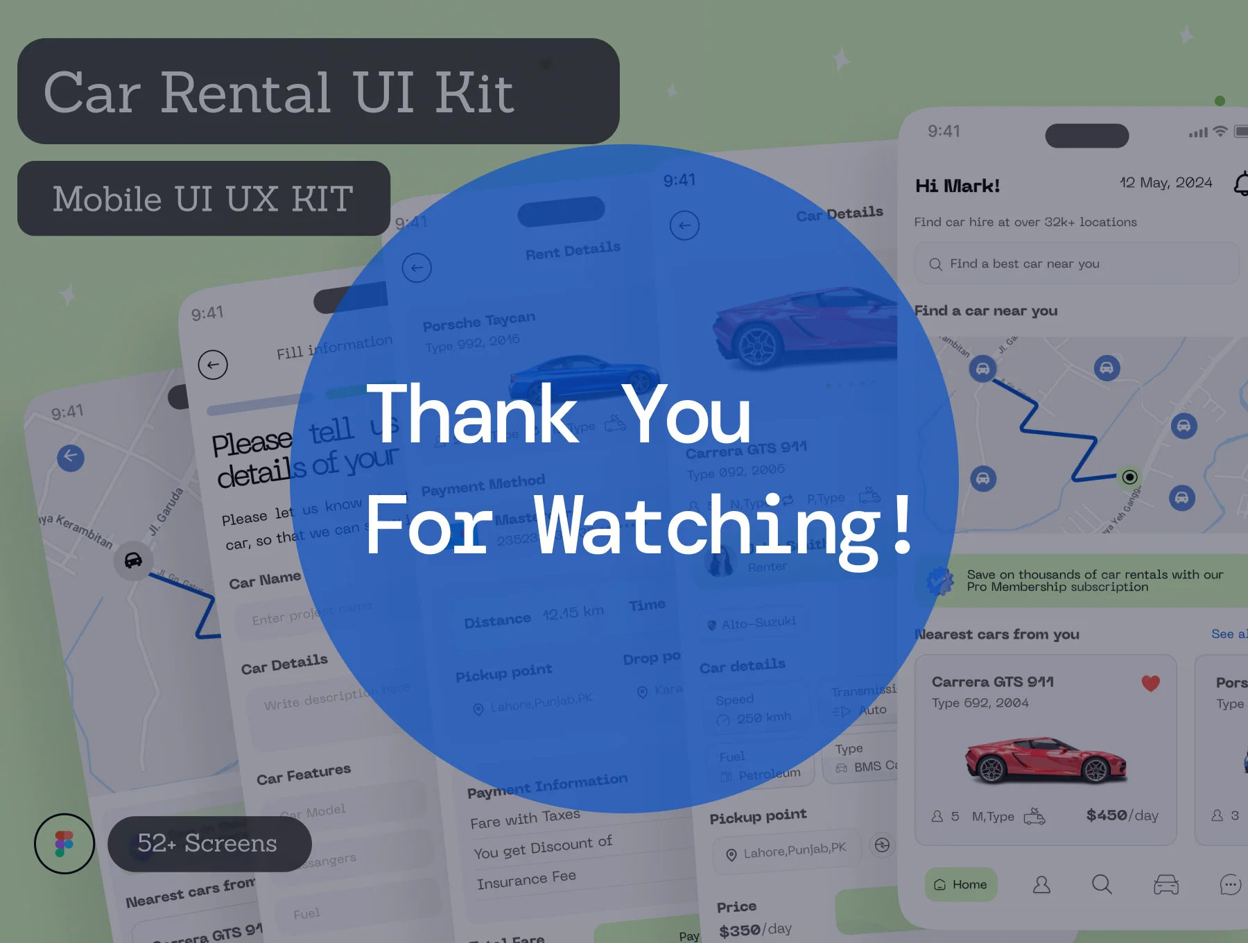 Carhive - Car Rental Mobile App UI Kit 6