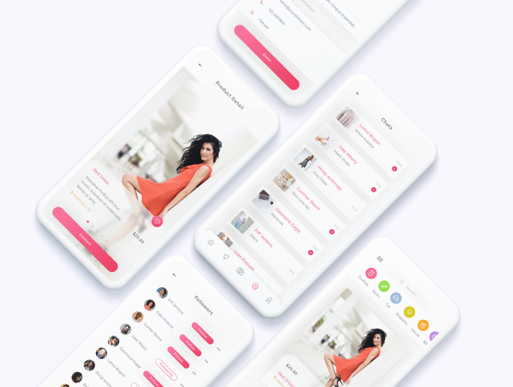 Caria - eCommerce App UI Kit 2