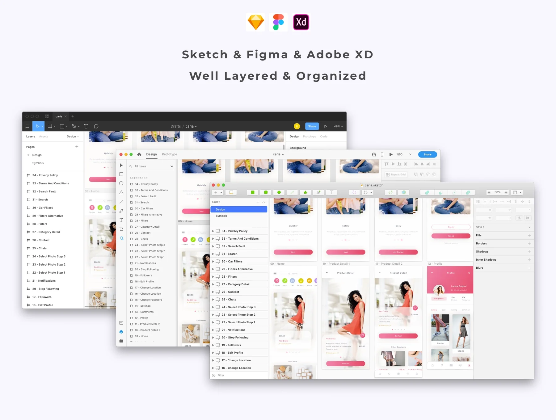 Caria - eCommerce App UI Kit 5