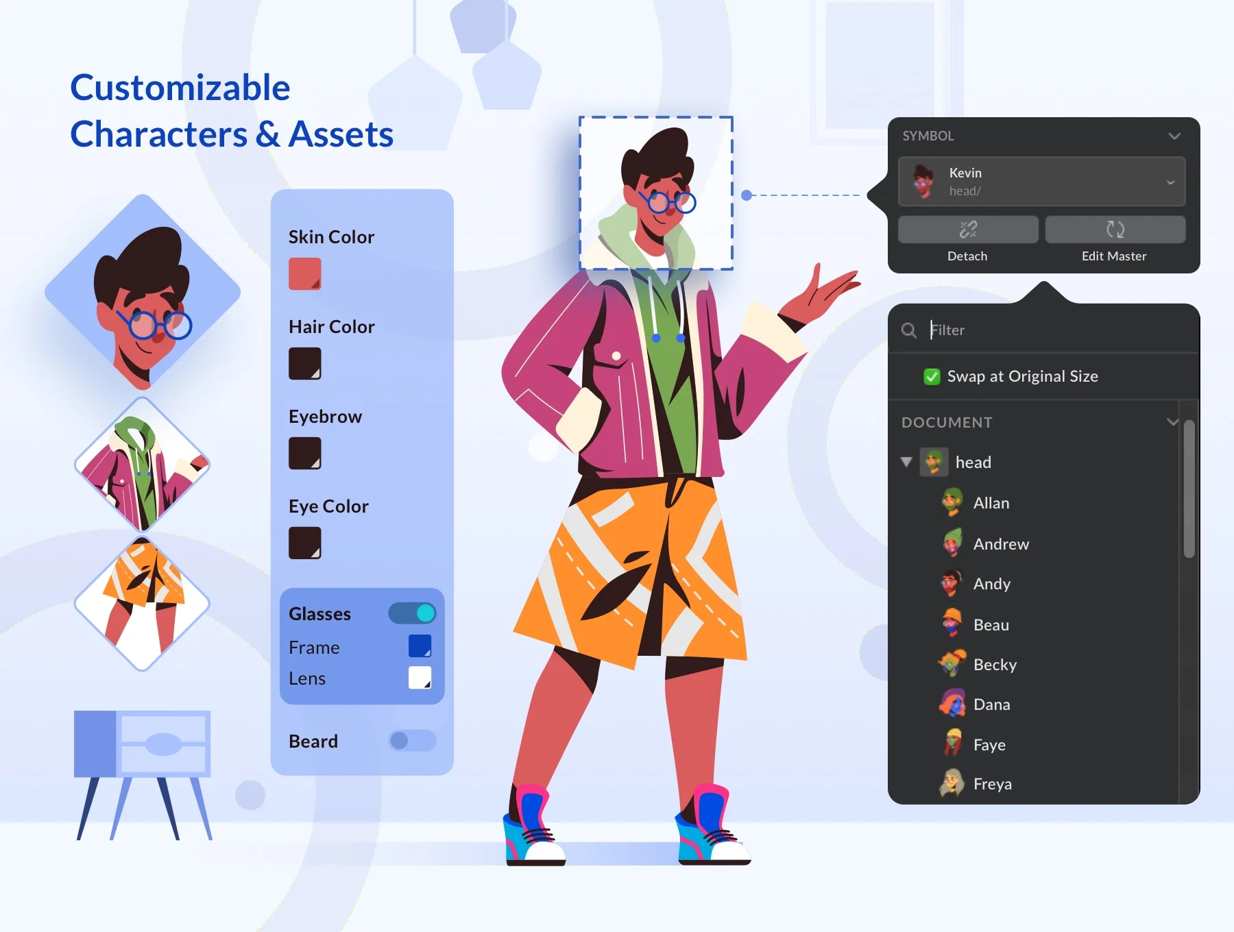 Carica Social-Themed Illustration Kit 5