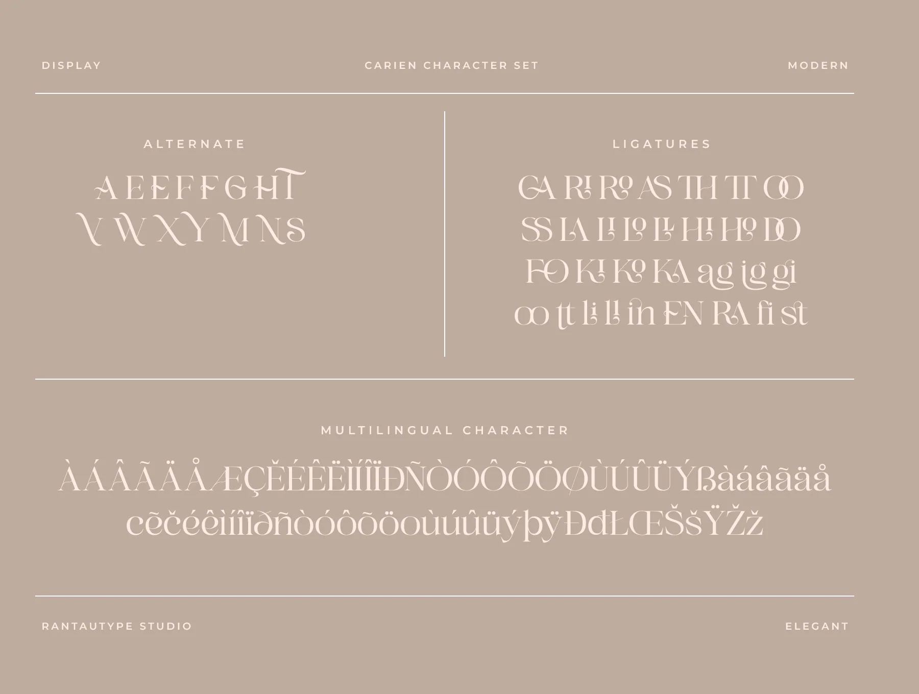 Carien A Modern Serif Font 8