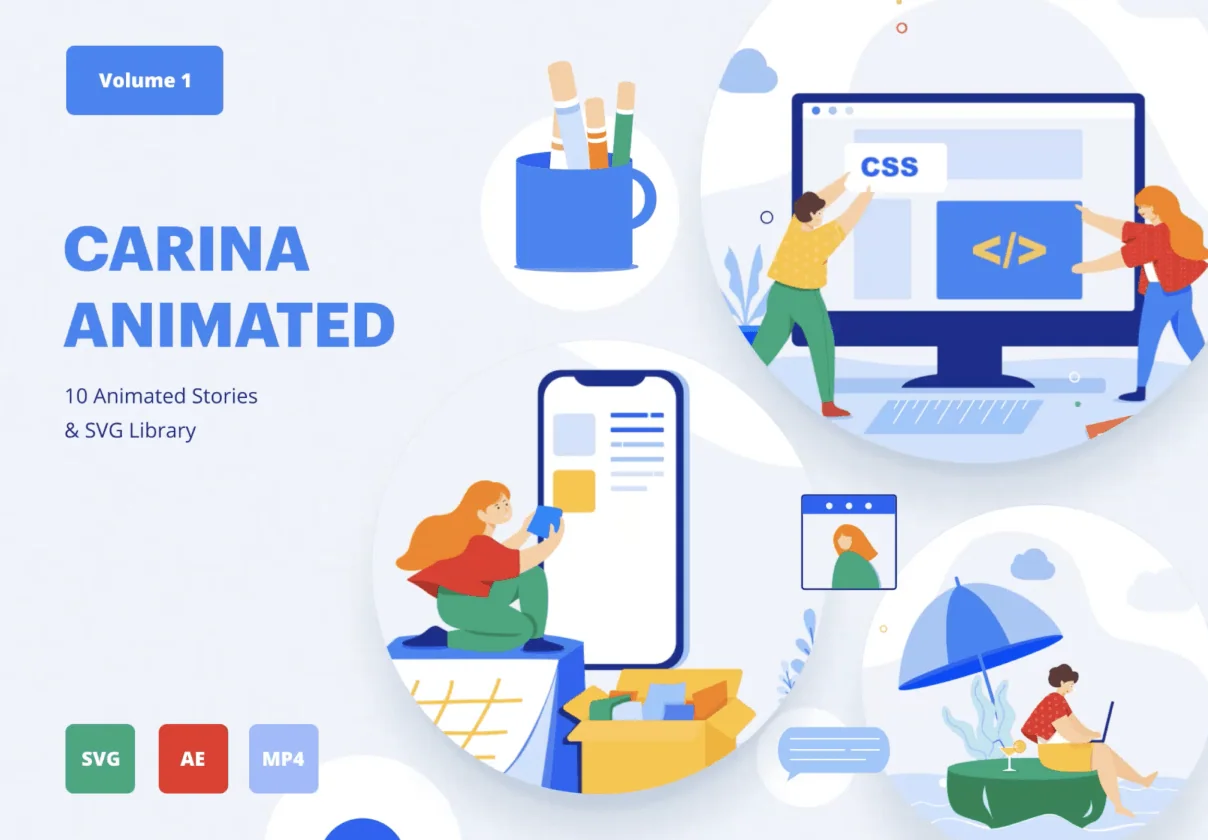 Carina Animated Illustrations Vol.1