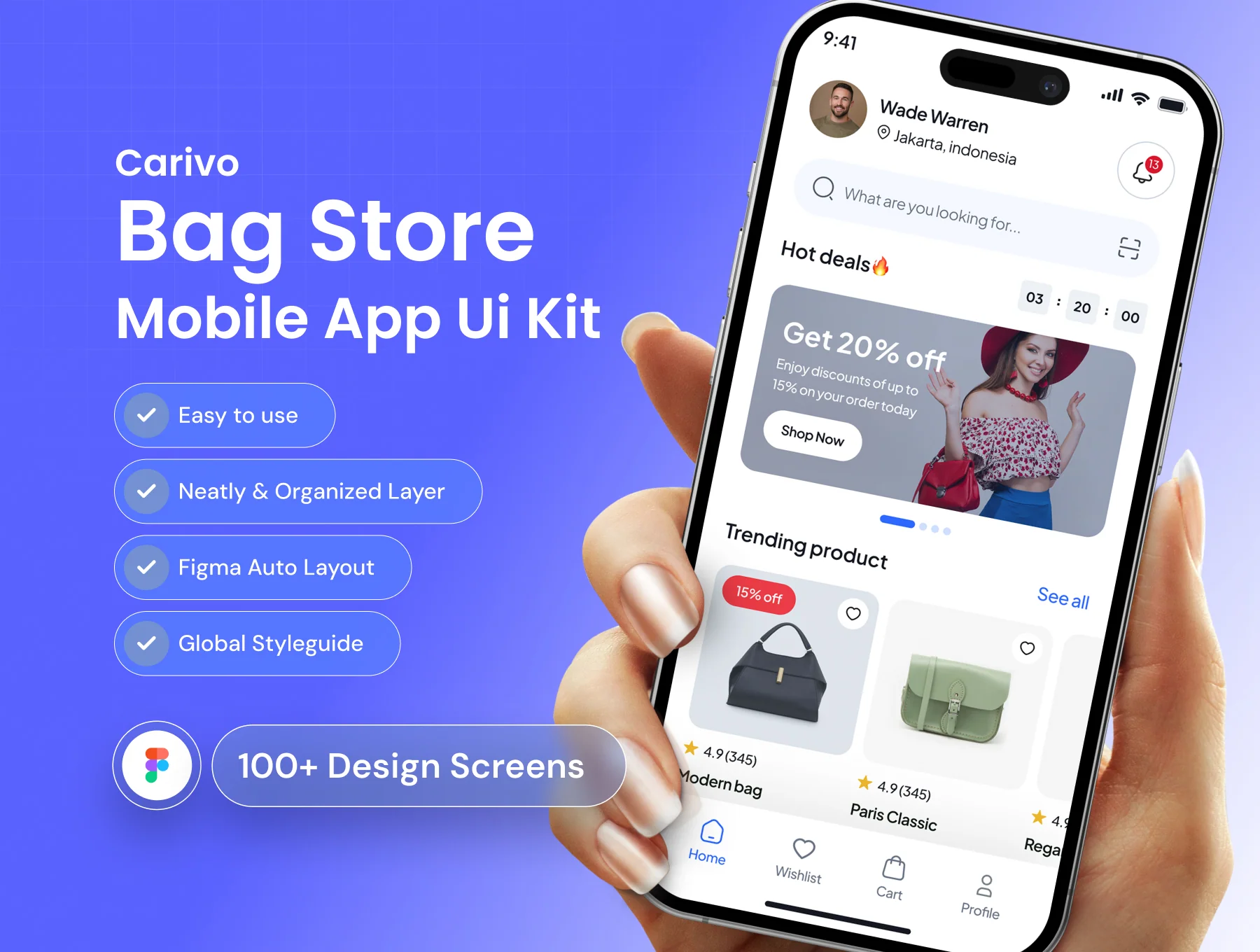 Carivo Bag Store Mobile App Kit