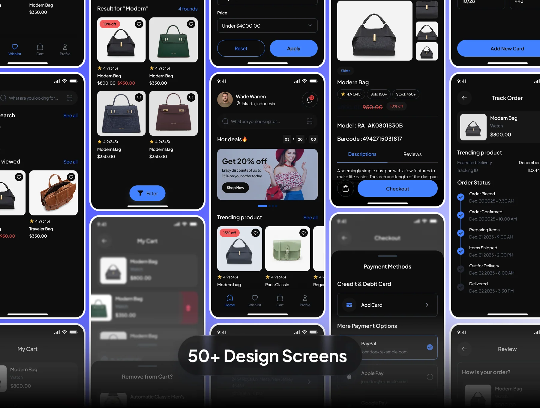 Carivo Bag Store Mobile App Kit 3