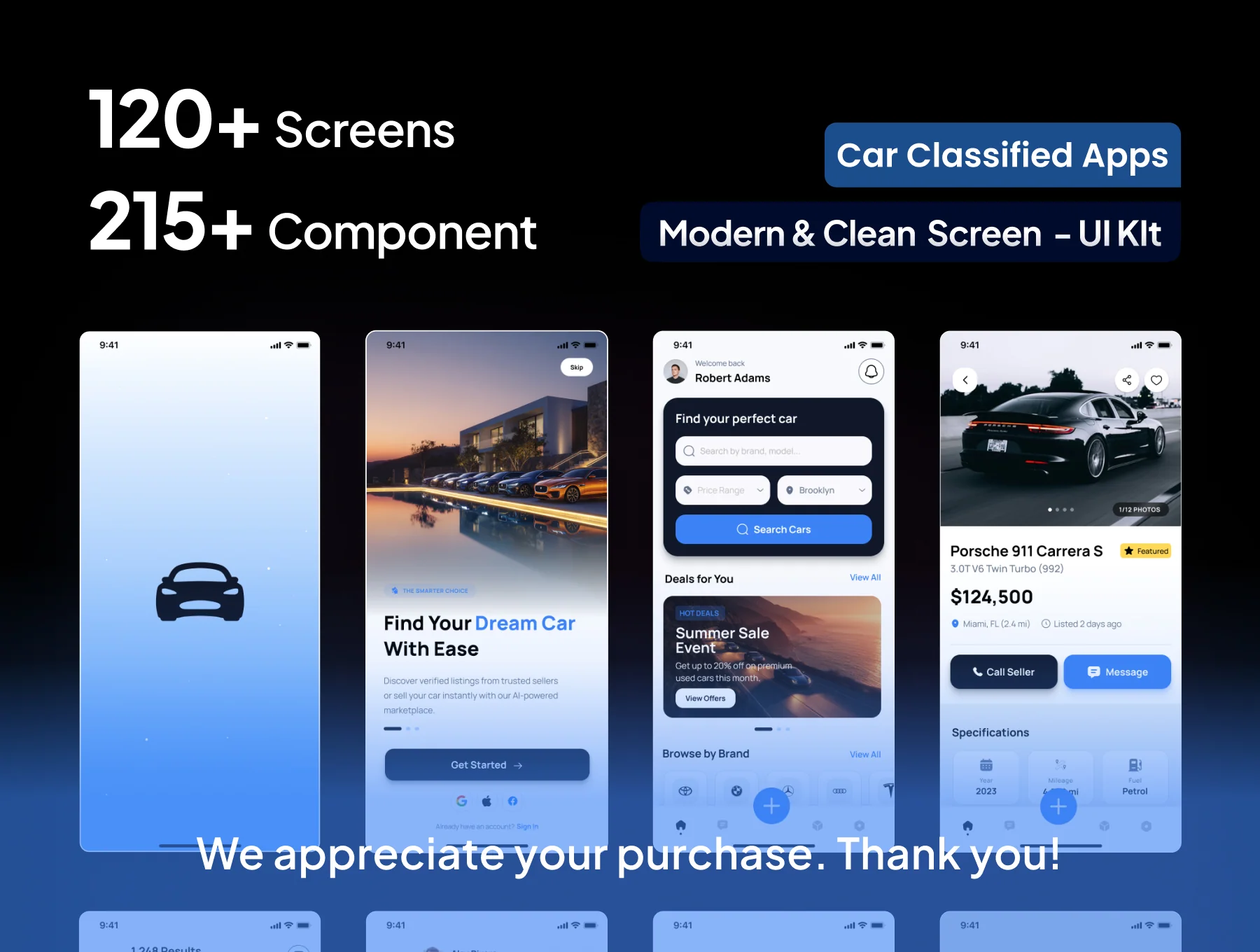 Carivo – Car Classified Marketplace – Mobile Apps UI Kit 10