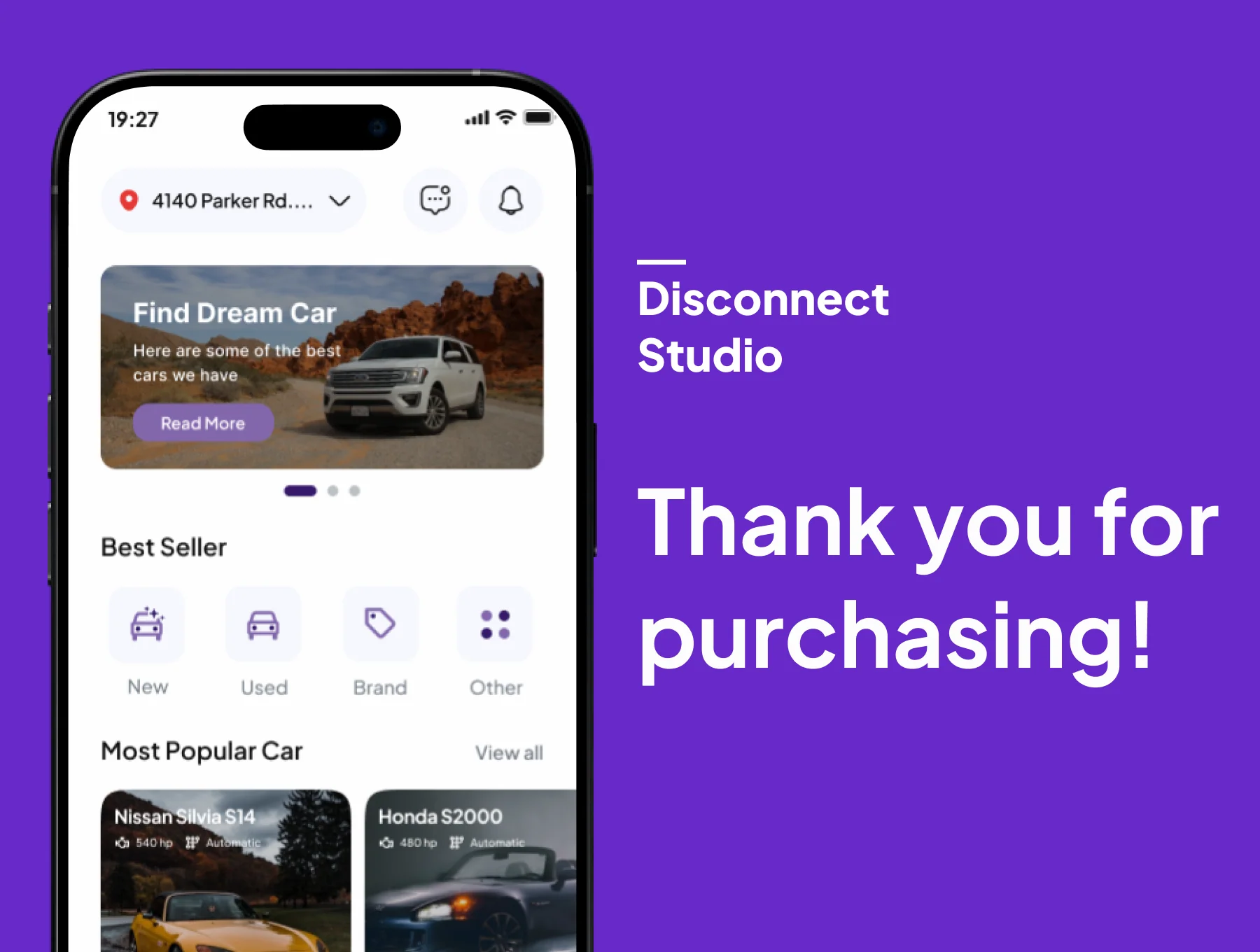Carlo - Car Marketplace E-Commerce Mobile App UI Kits 6