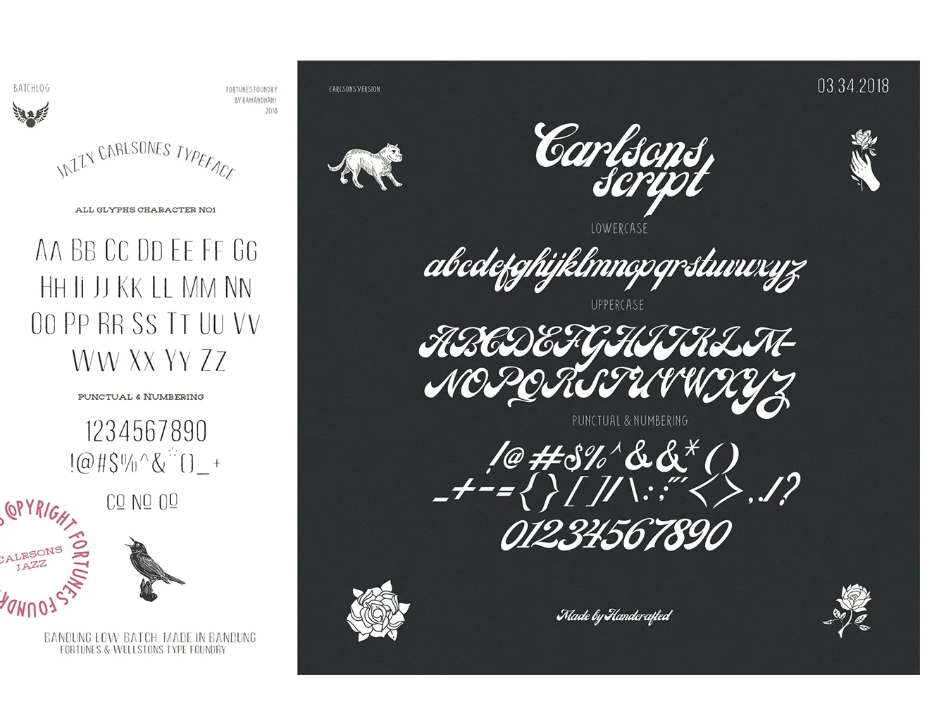 Carlsons Font family 3