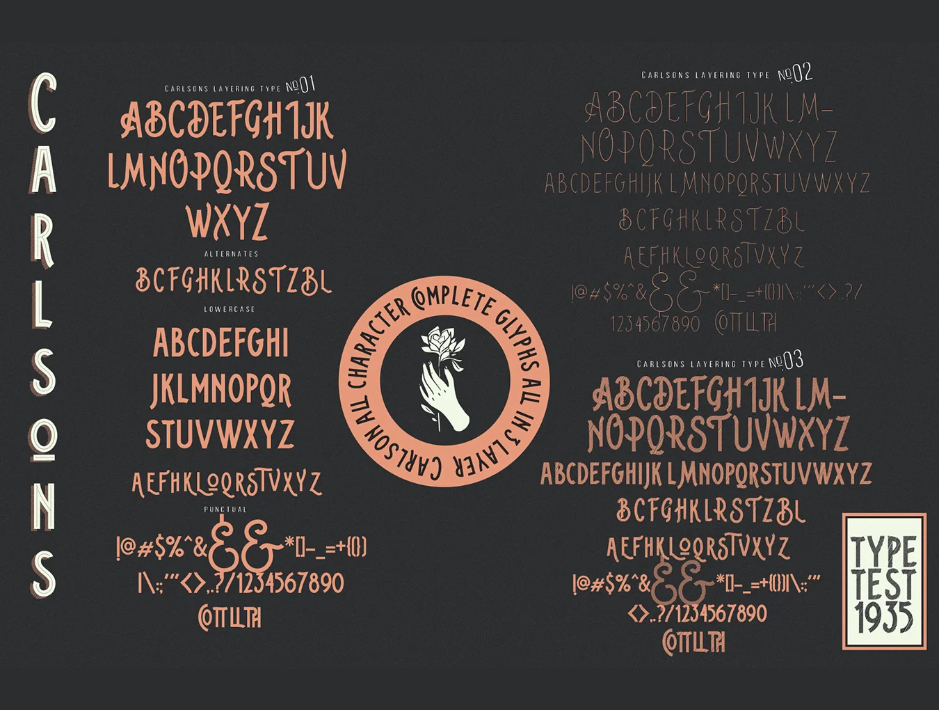 Carlsons Font family 5