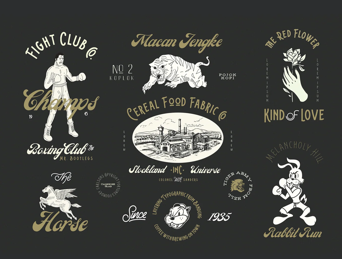 Carlsons Font family 7