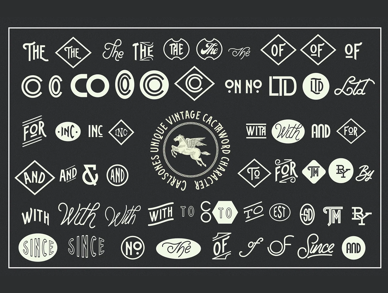 Carlsons Font family 8