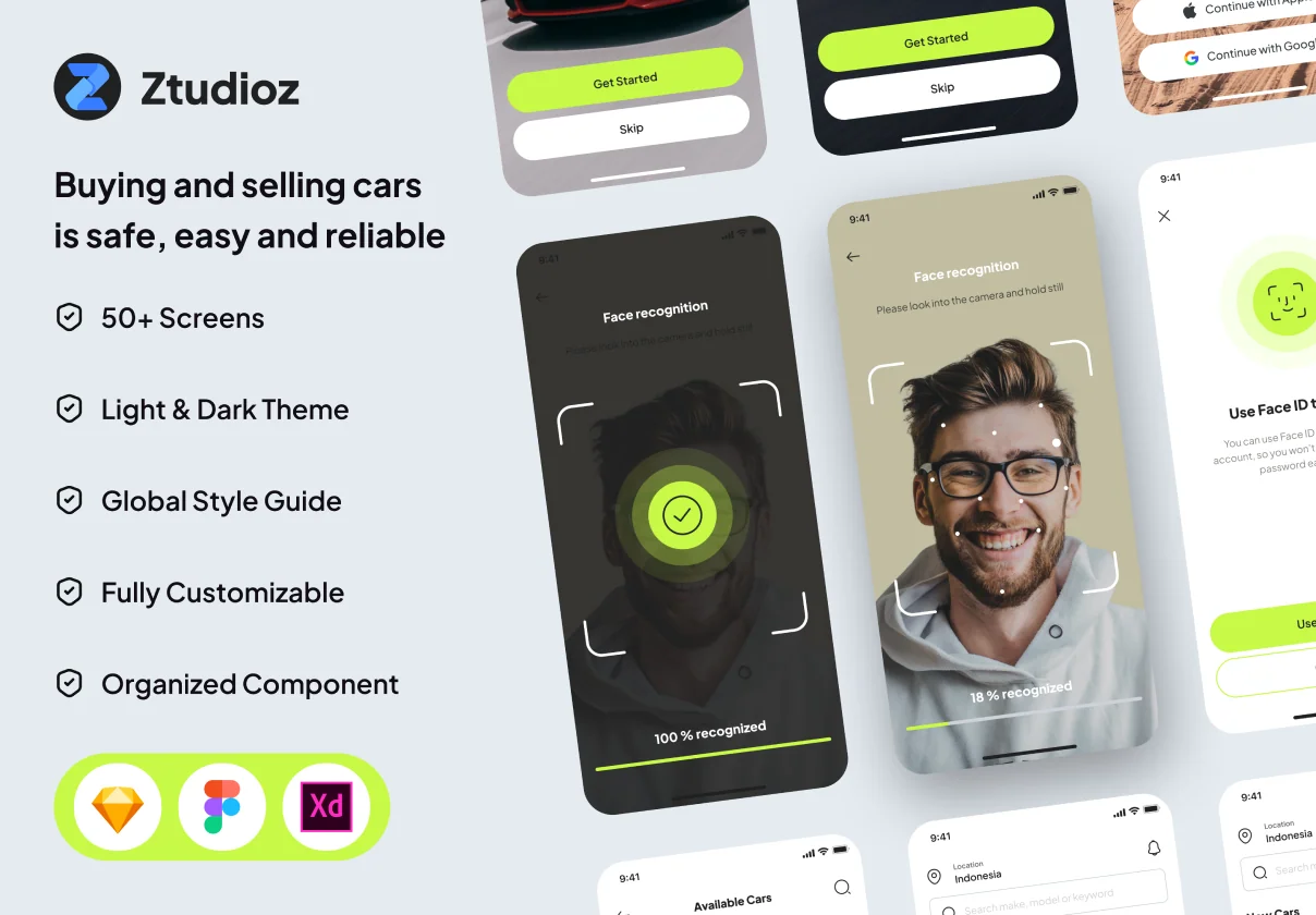 CarLuxe - Cars Buying App UI Kit